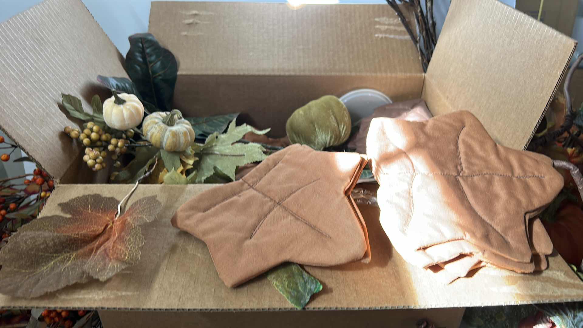 Photo 1 of BOX OF AUTUMN HOME DECOR