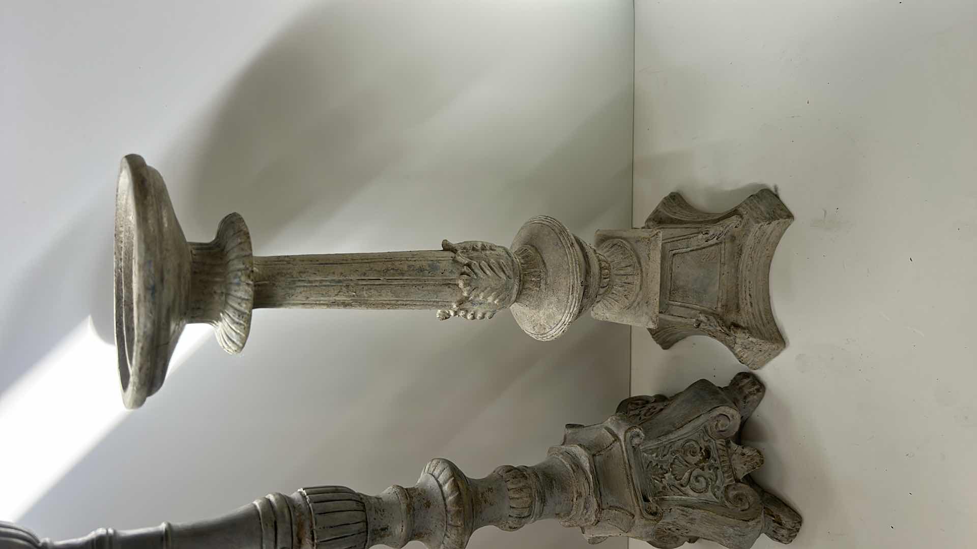 Photo 1 of 3 CERAMIC CANDLE HOLDERS (TALLEST H 22”)