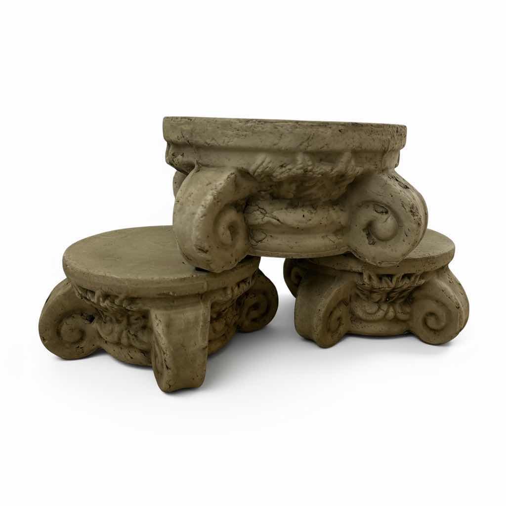 Photo 1 of 4 CERAMIC POTTERY/PLANT STANDS ( LARGEST 8” x H4”