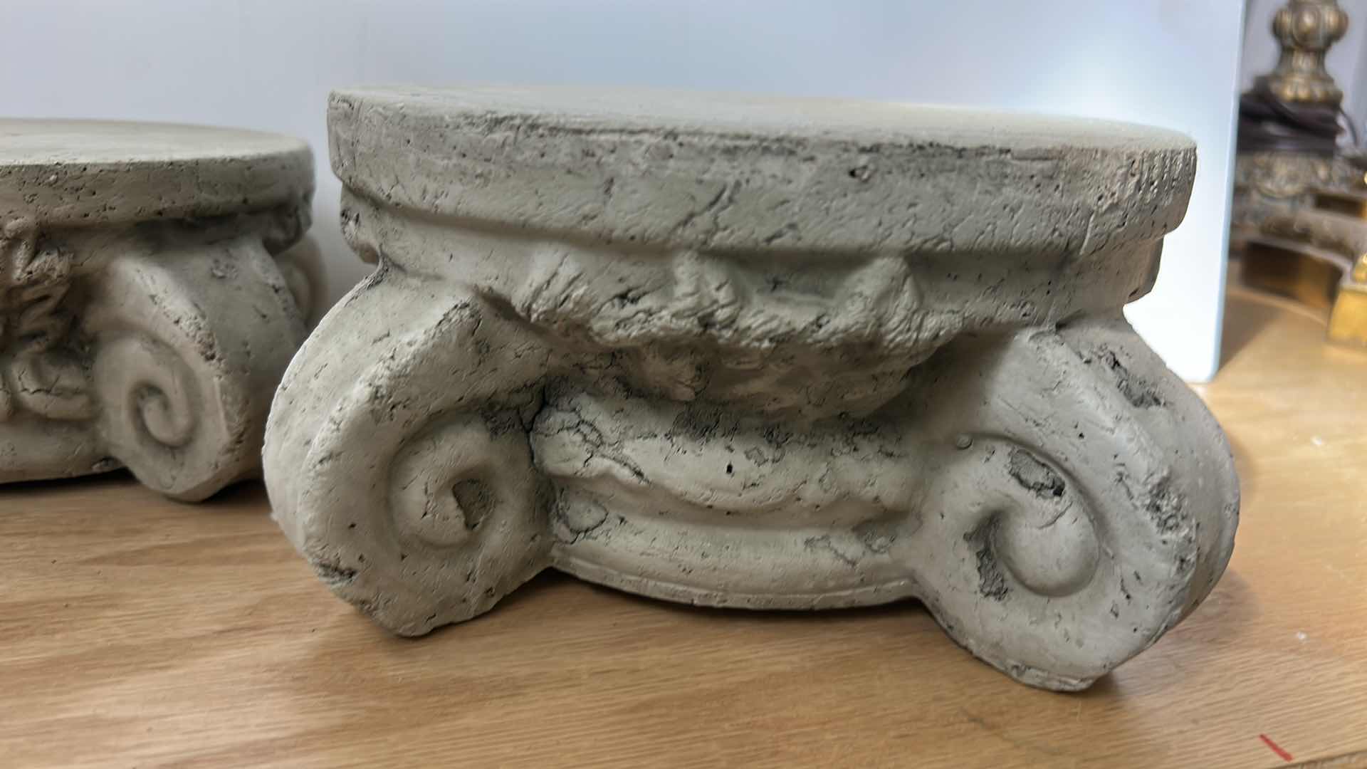 Photo 1 of 4 CERAMIC POTTERY/PLANT STANDS ( LARGEST 8” x H4”