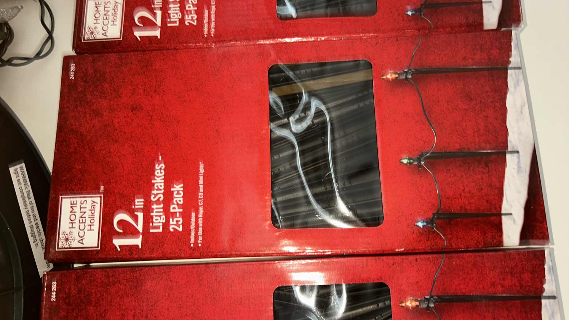 Photo 1 of 6 NEW BOXES OF CHRISTMAS LIGHTS AND 3 SPOOLS OF LIGHTS