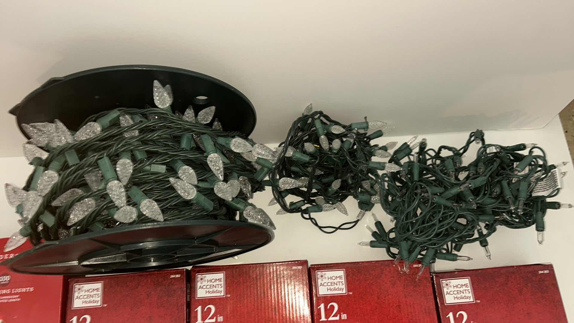 Photo 1 of 6 NEW BOXES OF CHRISTMAS LIGHTS AND 3 SPOOLS OF LIGHTS