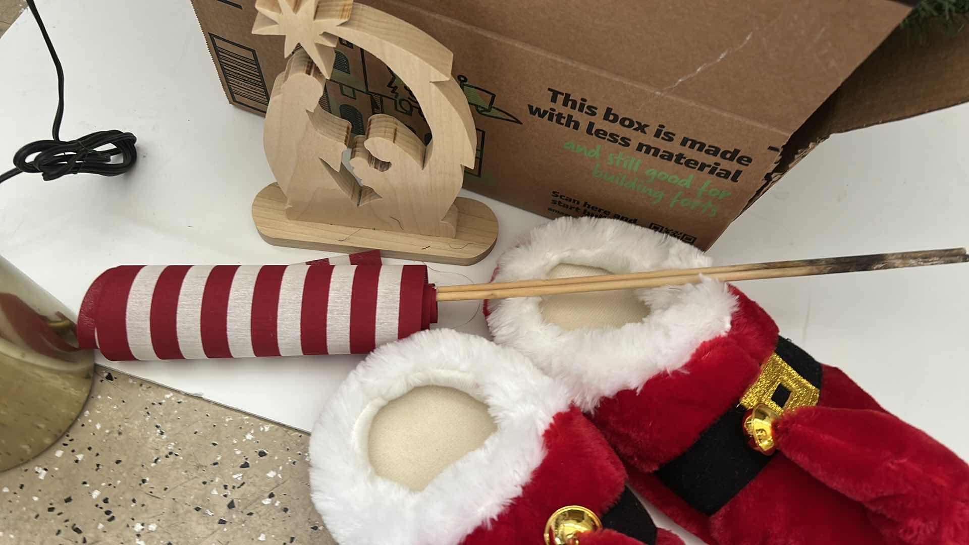 Photo 1 of BOX OF CHRISTMAS DECOR