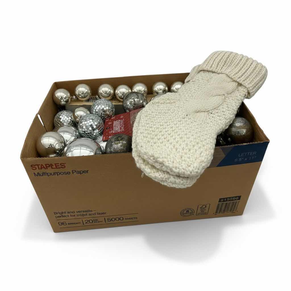 Photo 1 of BOX OF CHRISTMAS DECOR