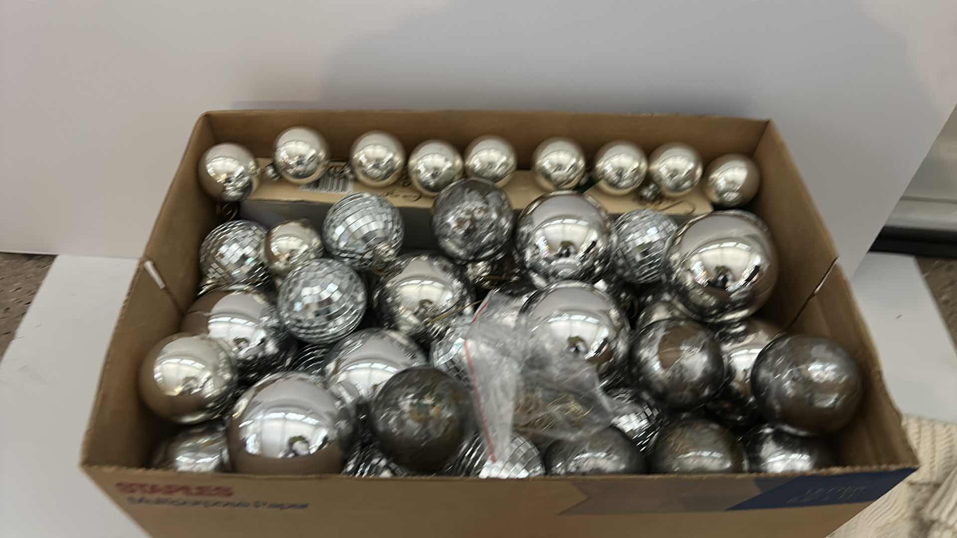 Photo 1 of BOX OF CHRISTMAS DECOR