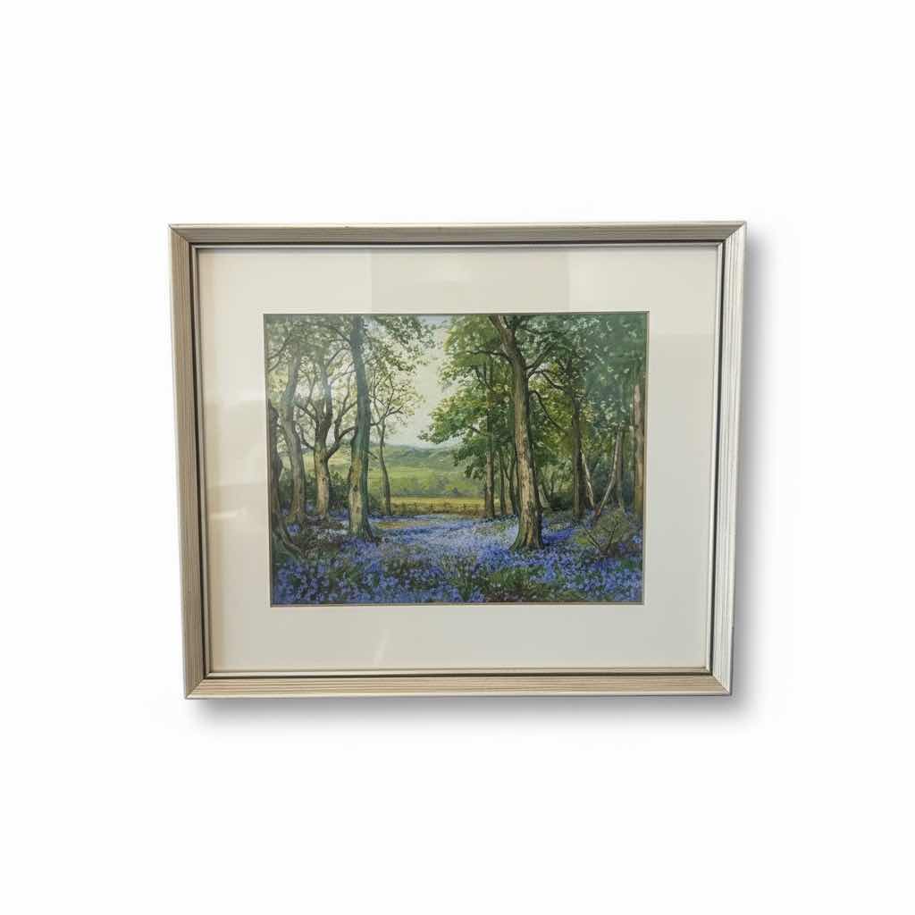 Photo 1 of VINTAGE WOOD FRAMED SIGNED PAINTING “LANDSCAPE” ARTWORK 11 1/2“ x H10“