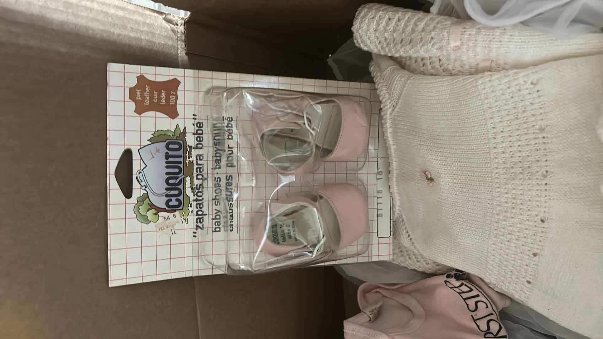 Photo 1 of BOX OF BABY ITEMS