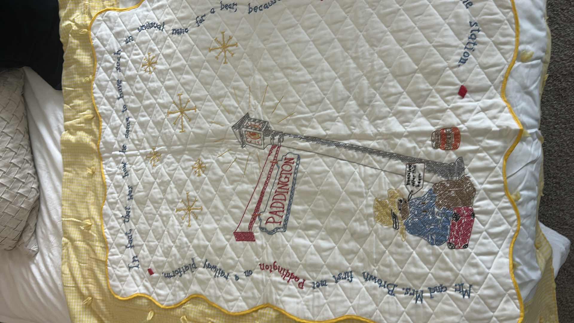 Photo 1 of 4 PC PADDINGTON BABY - 2 BLANKETS, GROWTH CHART & PADDINGTON BEAR