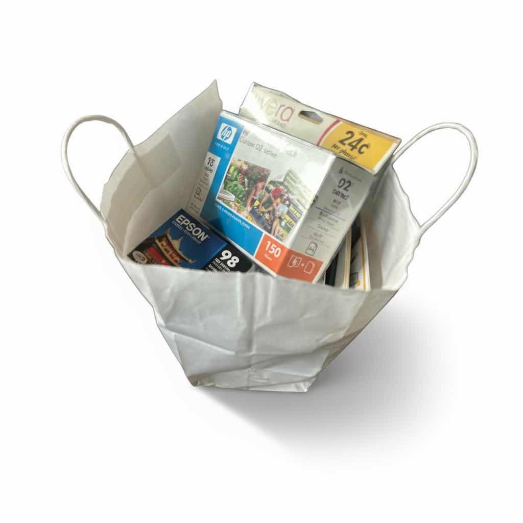 Photo 1 of BAG WITH INK CARTRIDGES AND PHOTO PAPER