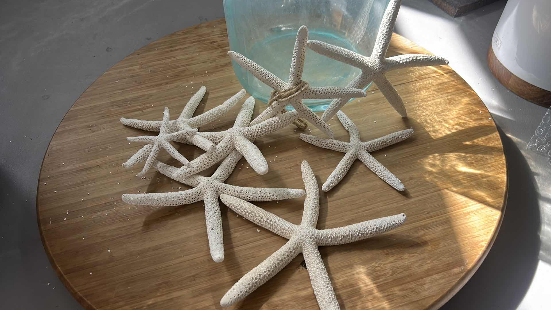 Photo 1 of LAZY SUSAN, GLASS JUG H17” AND STARFISH