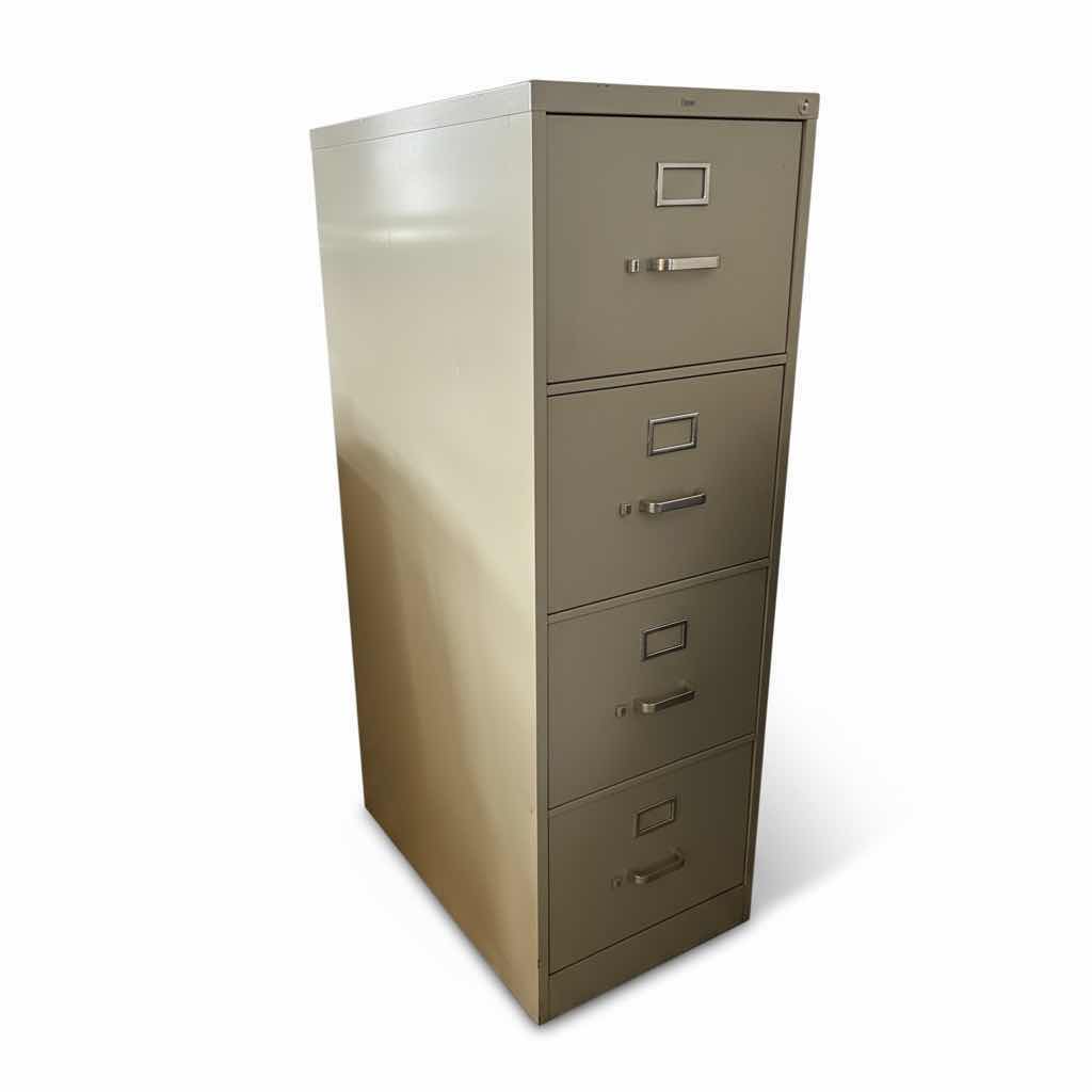 View 1 of METAL 4 DRAWER FILE CABINET 18“ x 26 1/2“ x H52“
