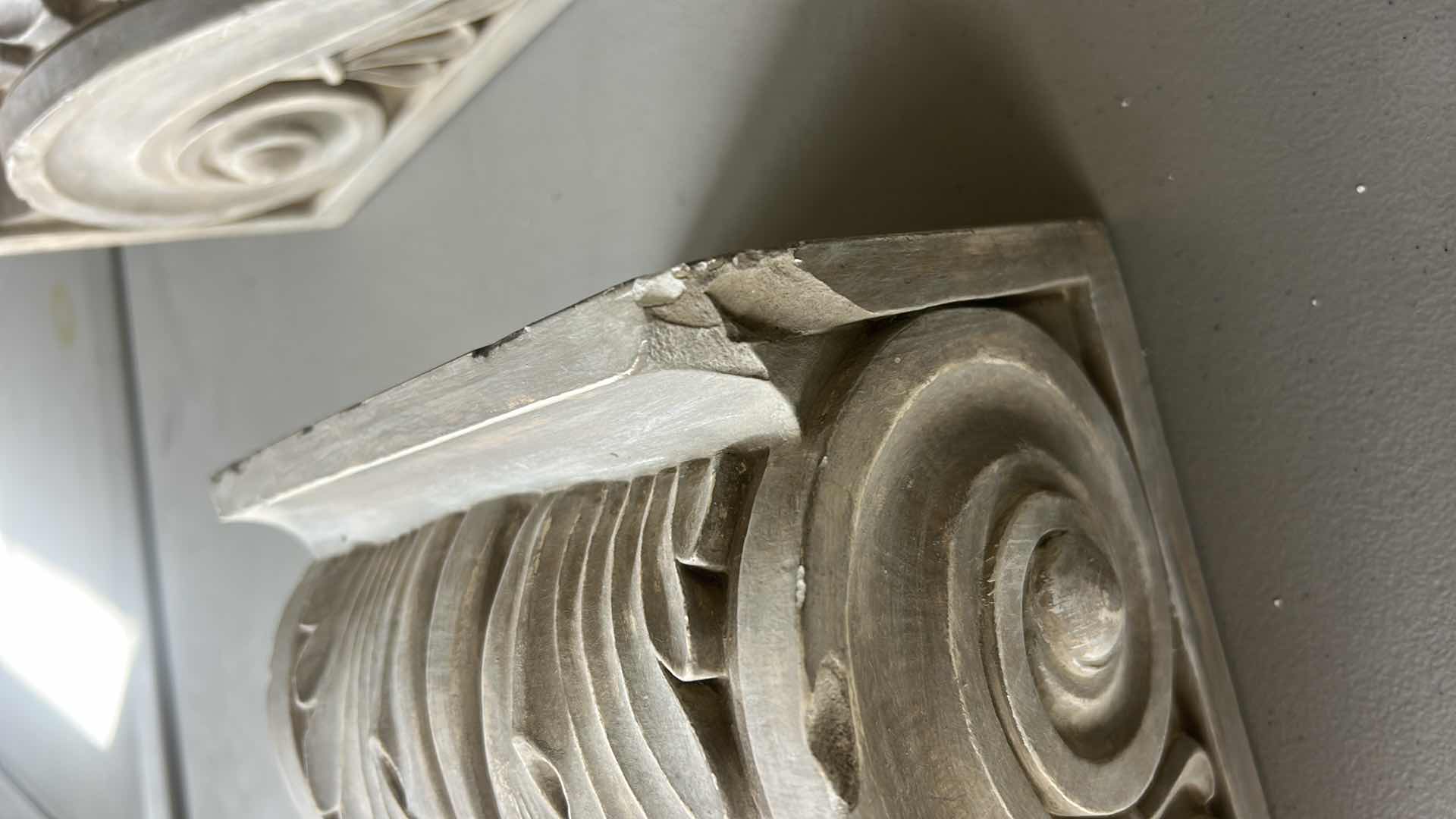 Photo 1 of 2 VERY HEAVY CERAMIC WALL SCONCES H11.5”