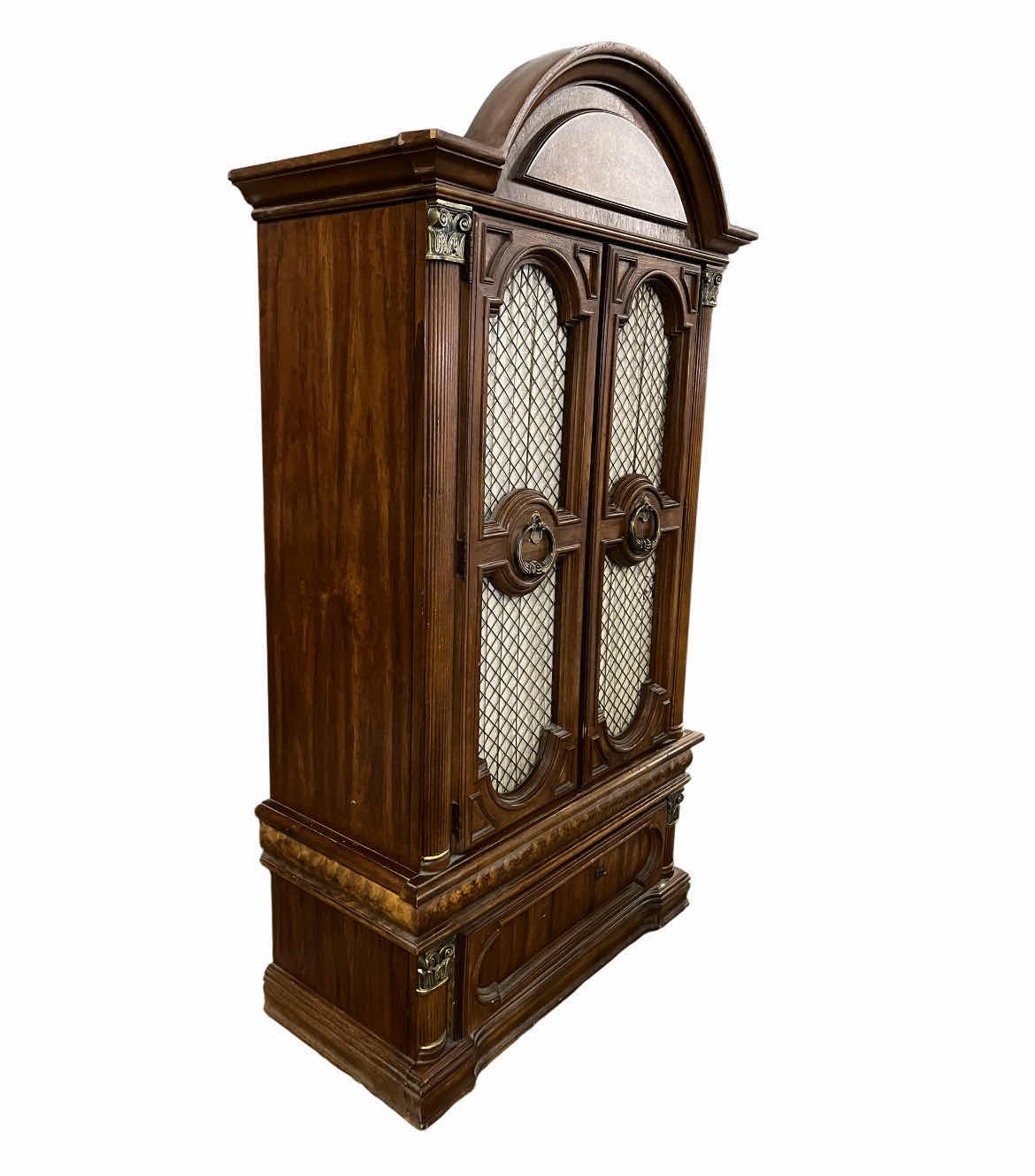 Photo 1 of ANTIQUE VICTORIAN STYLE WOOD ARMOIRE 42” X 19.5” H77”