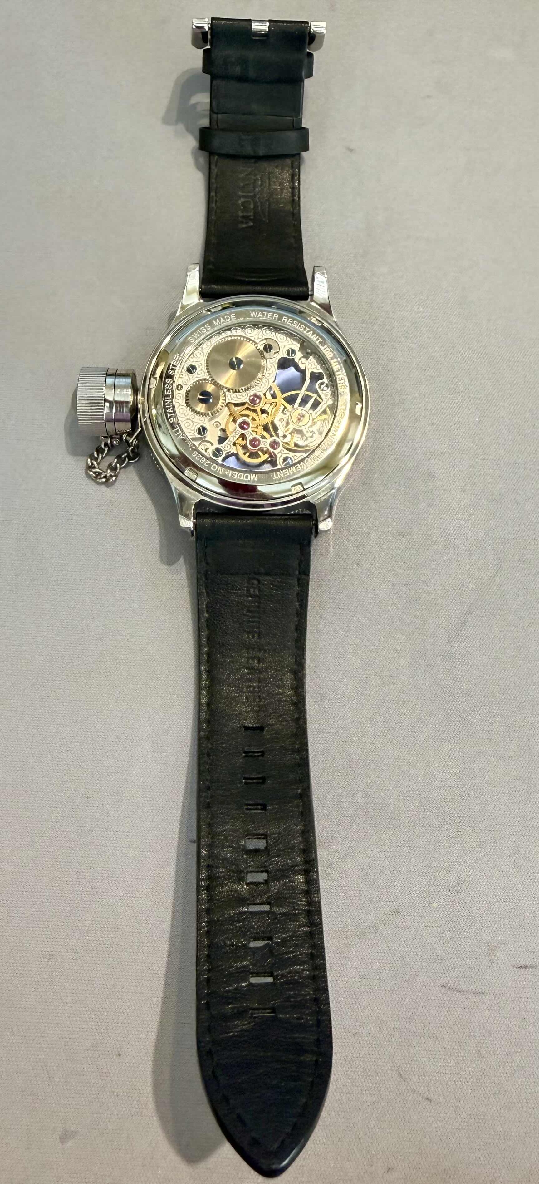 Photo 1 of INVICTA DIVER MEN’S 52mm WATCH W BLACK LEATHER BAND $1200
