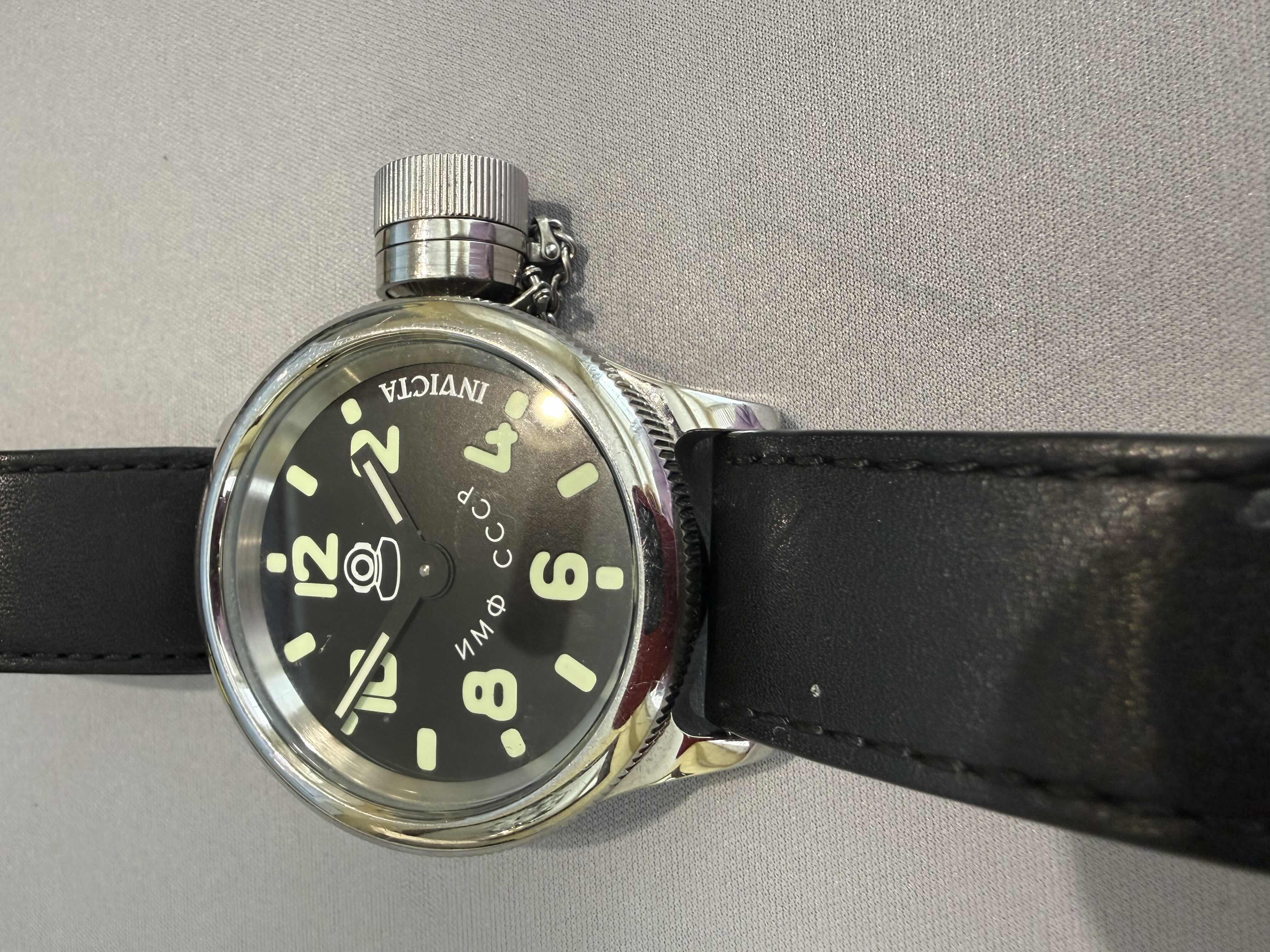 Photo 1 of INVICTA DIVER MEN’S 52mm WATCH W BLACK LEATHER BAND $1200