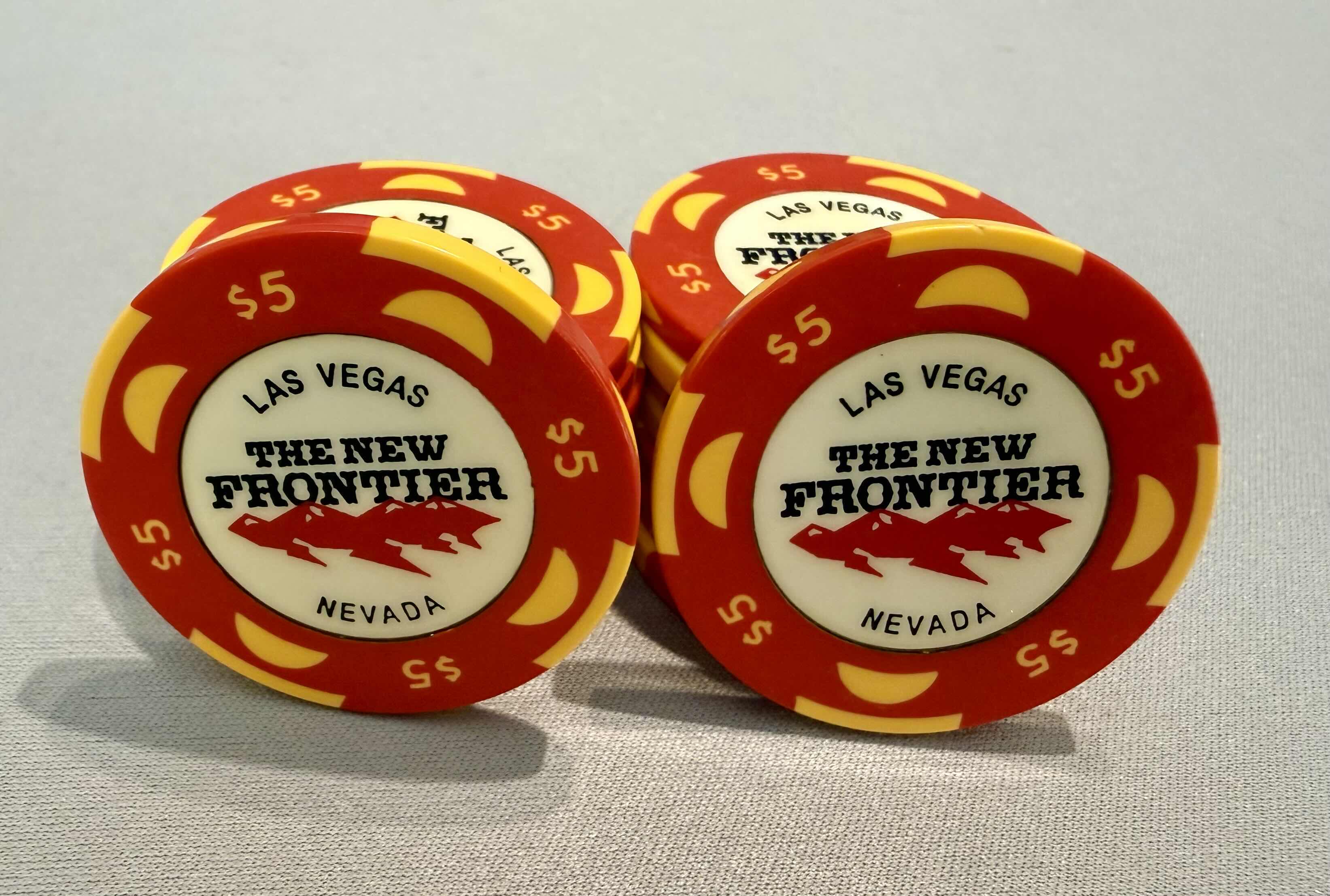Photo 1 of 16-THE NEW FRONTIER CASINO LAS VEGAS $5 GAMING CHIPS