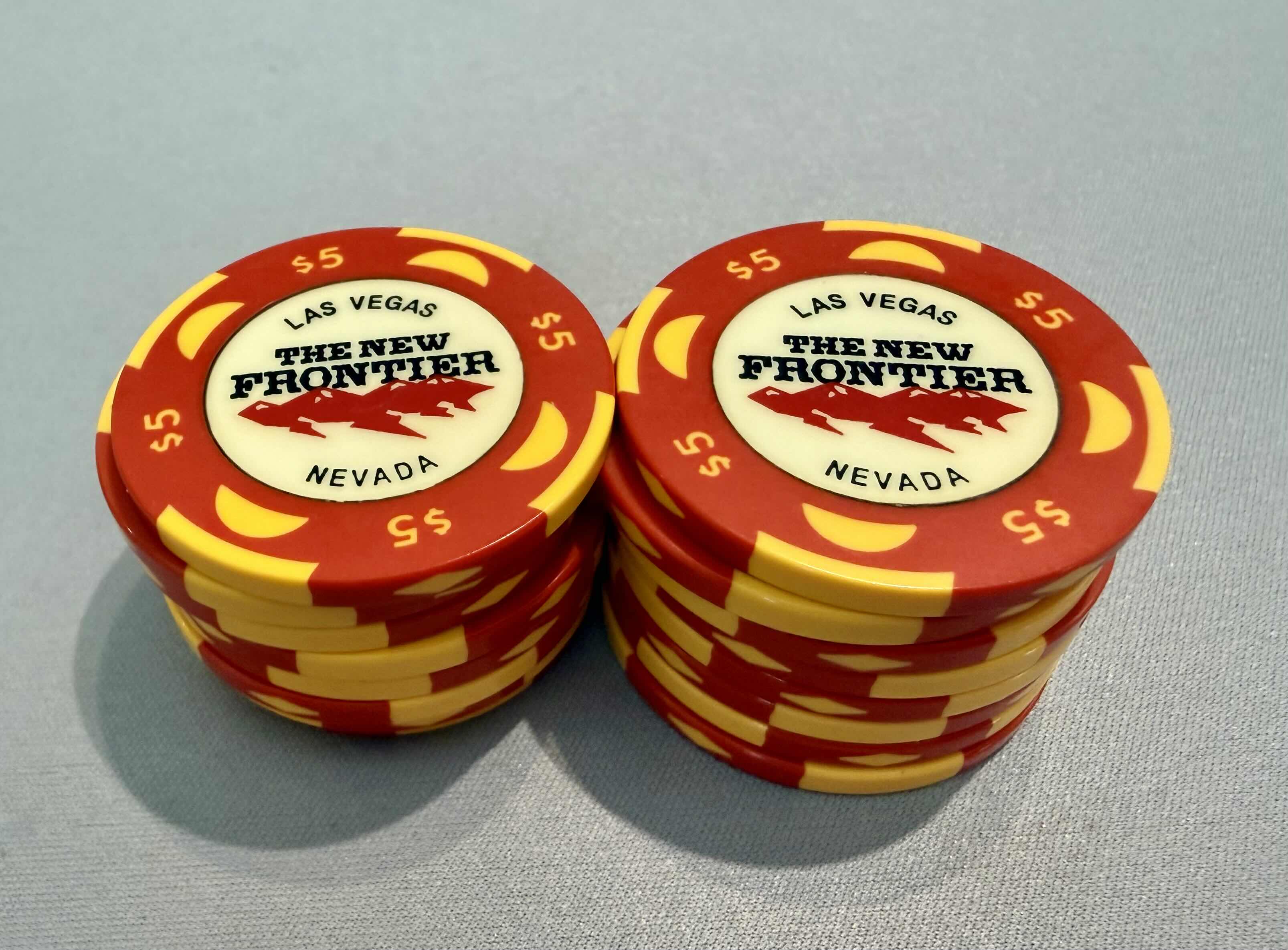 Photo 1 of 16-THE NEW FRONTIER CASINO LAS VEGAS $5 GAMING CHIPS