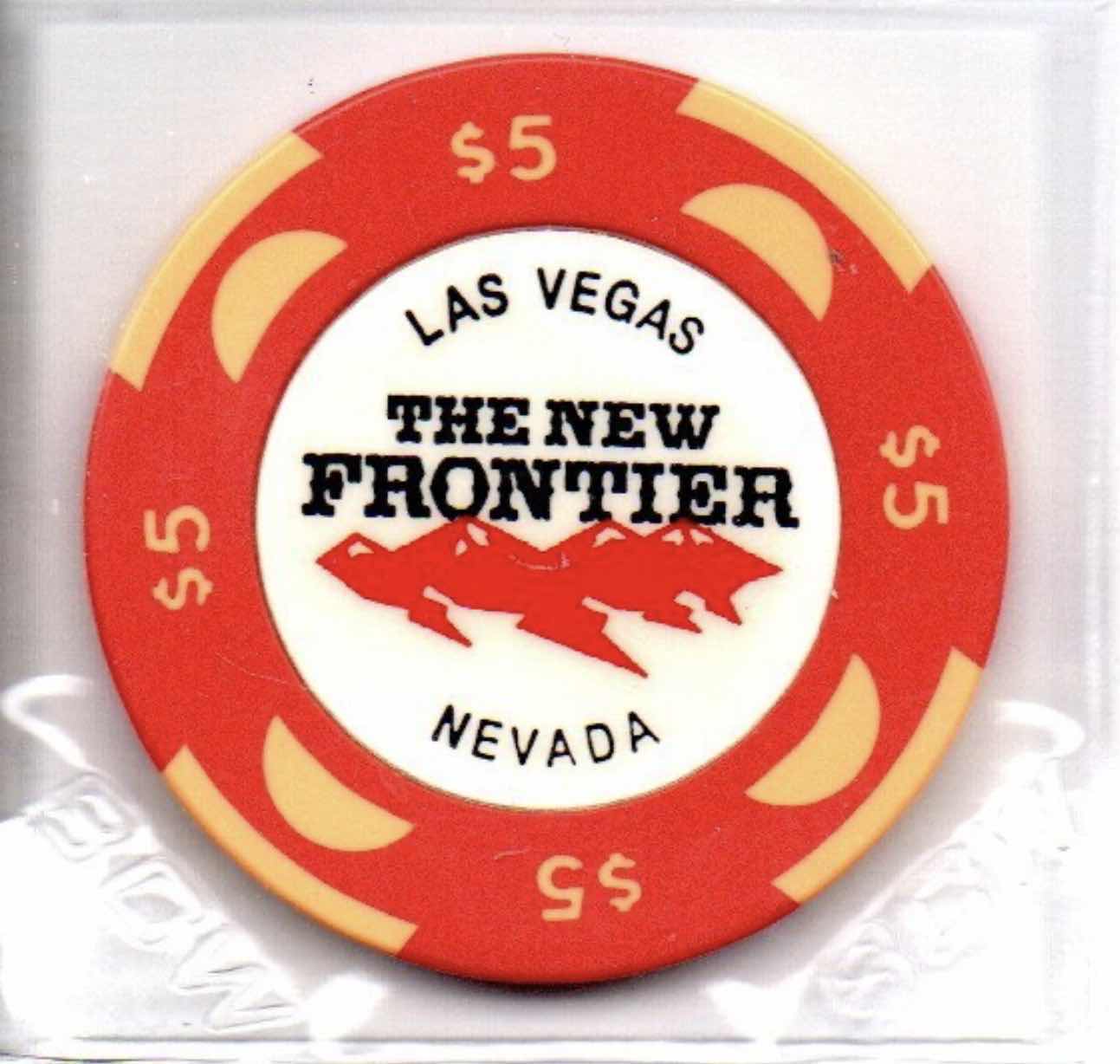 Photo 1 of 16-THE NEW FRONTIER CASINO LAS VEGAS $5 GAMING CHIPS
