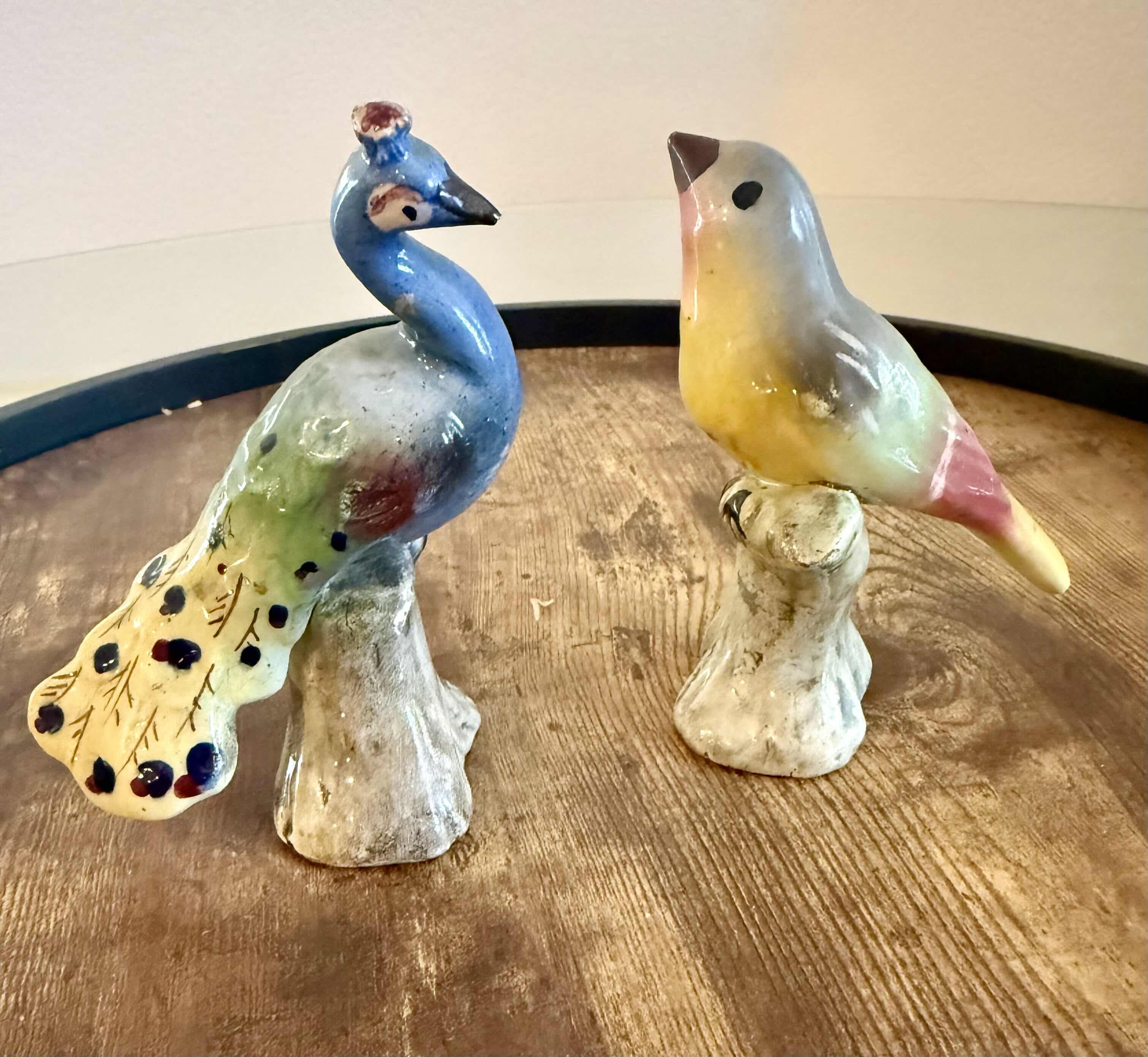 Photo 1 of 2-VINTAGE 5” CERAMIC COLLECTIBLE BIRDS