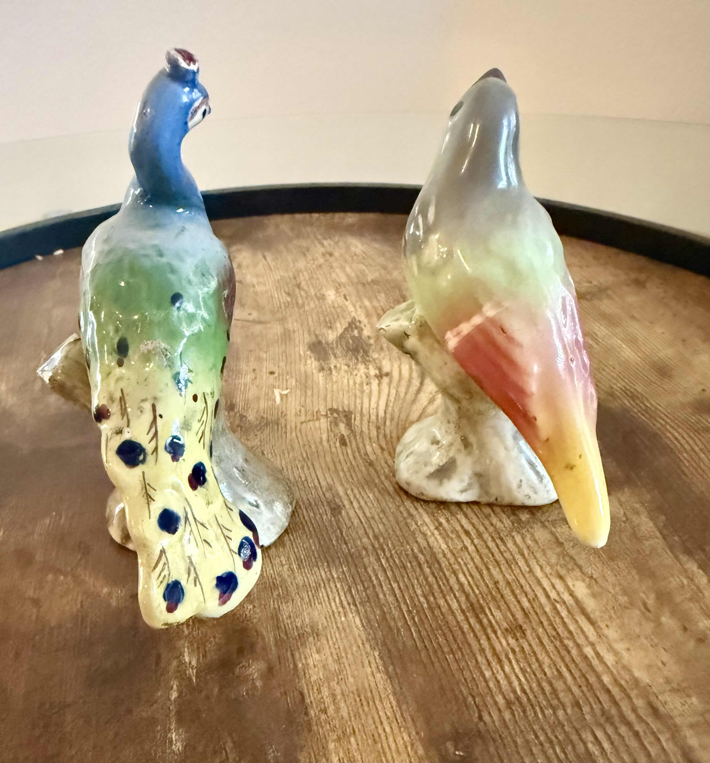 Photo 1 of 2-VINTAGE 5” CERAMIC COLLECTIBLE BIRDS