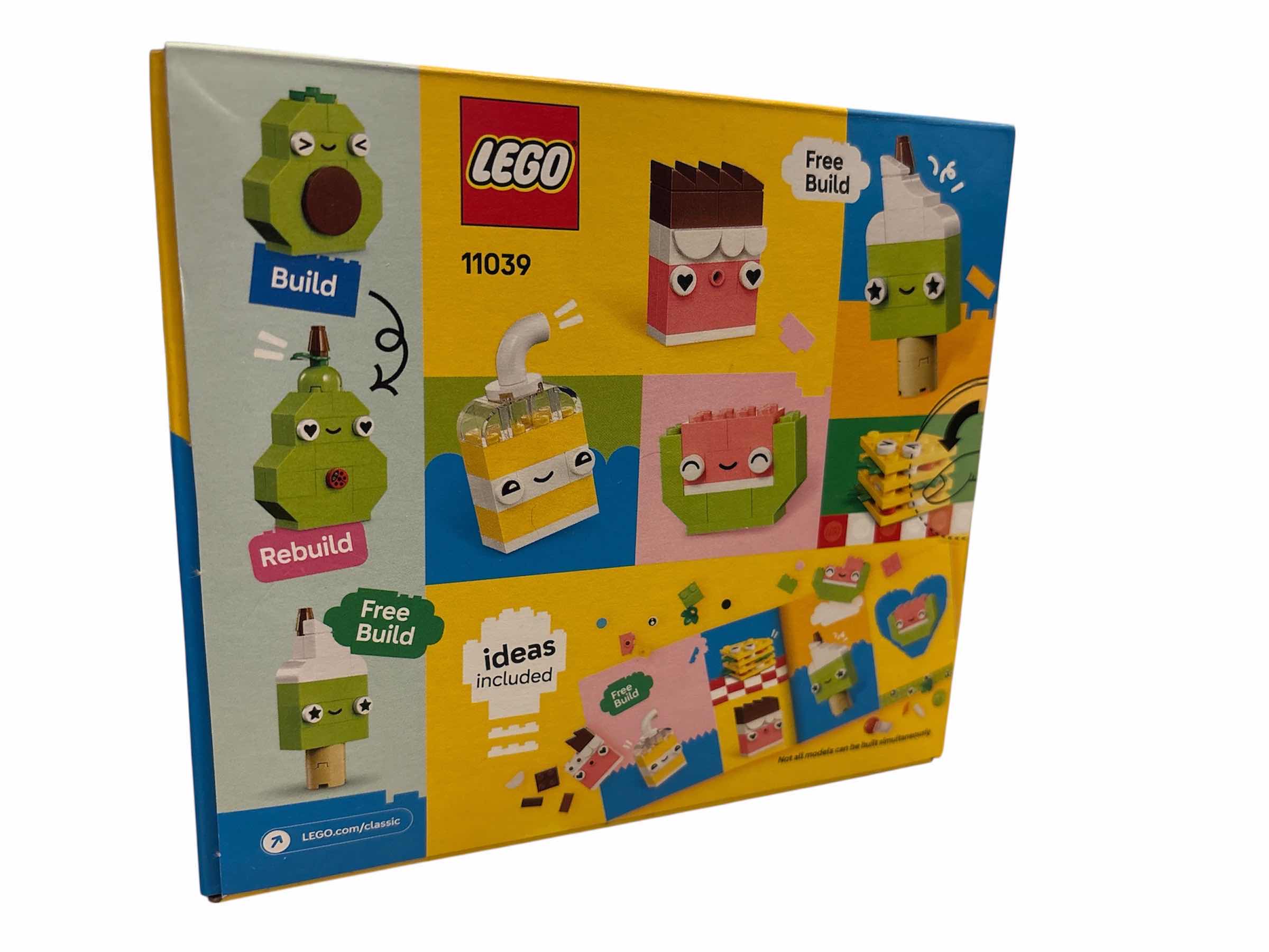 Photo 1 of NEW LEGO CLASSIC CREATIVE FOOD FRIENDS 150 PC BUILDING TOY SET 11039