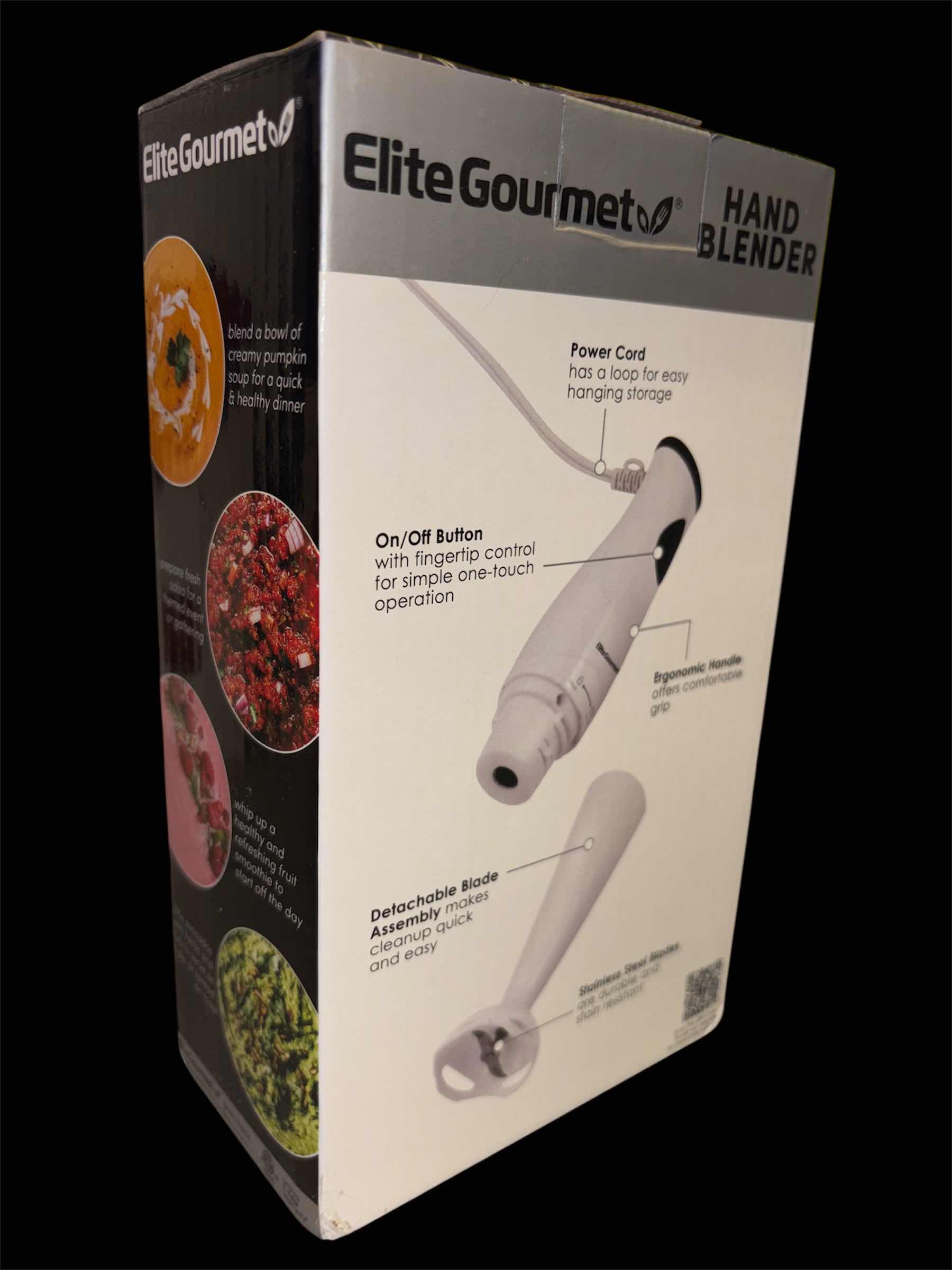 Photo 1 of NEW ELITE GOURMET HAND BLENDER W DETACHABLE WAND, WHITE