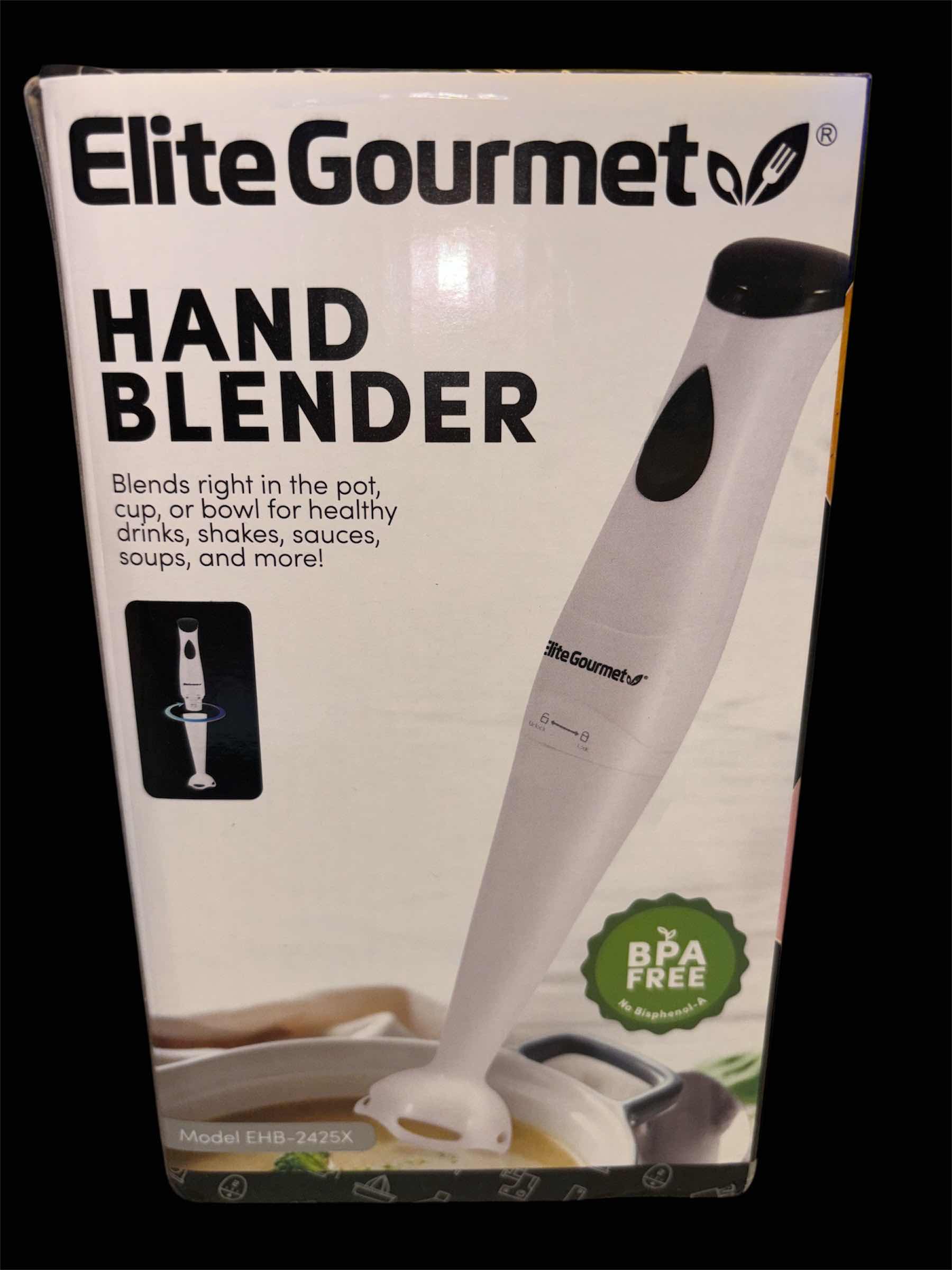 Photo 1 of NEW ELITE GOURMET HAND BLENDER W DETACHABLE WAND, WHITE