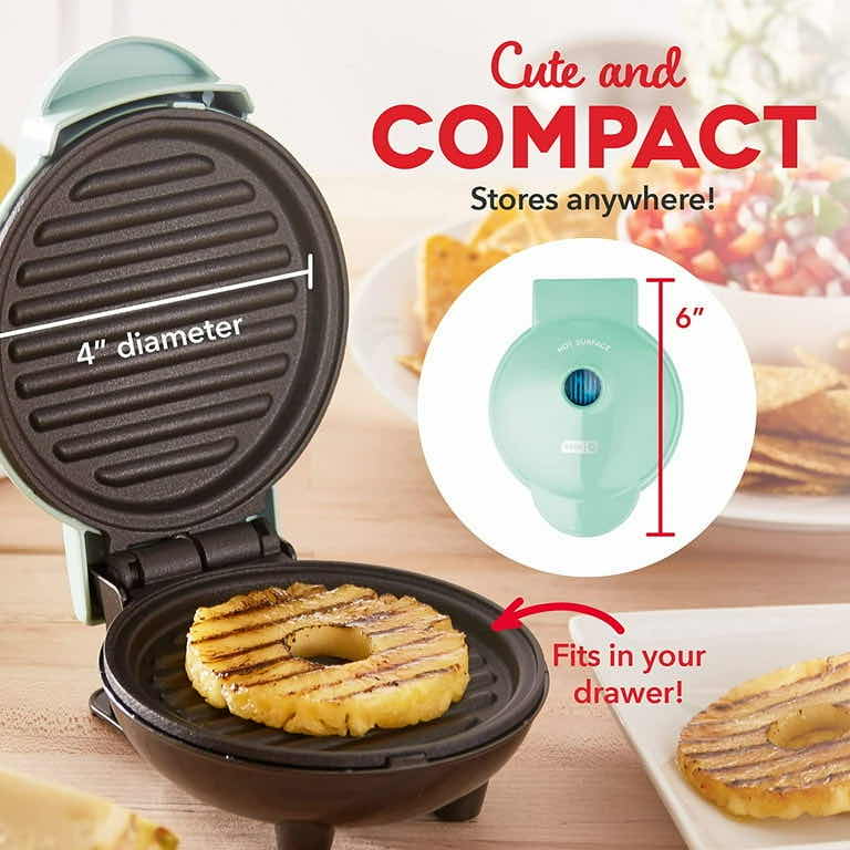 Photo 1 of NEW DASH 4” NONSTICK MINI MAKER GRIDDLE, BLACK & DASH 4” NONSTICK MINI MAKER GRILL, AQUA