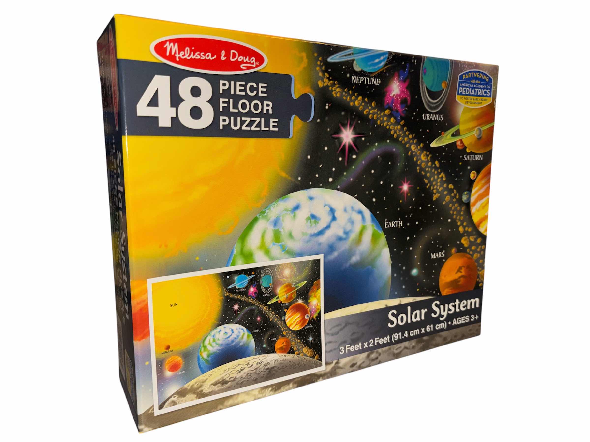 Photo 1 of NEW MELISSA & DOUG SOLAR SYSTEM 48 PC FLOOR PUZZLE 3’ X 2’