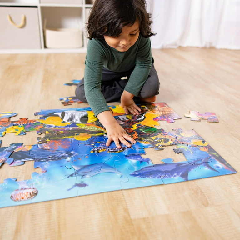 Photo 1 of NEW MELISSA & DOUG UNDERWATER 48 PC FLOOR PUZZLE 3’ X 2’