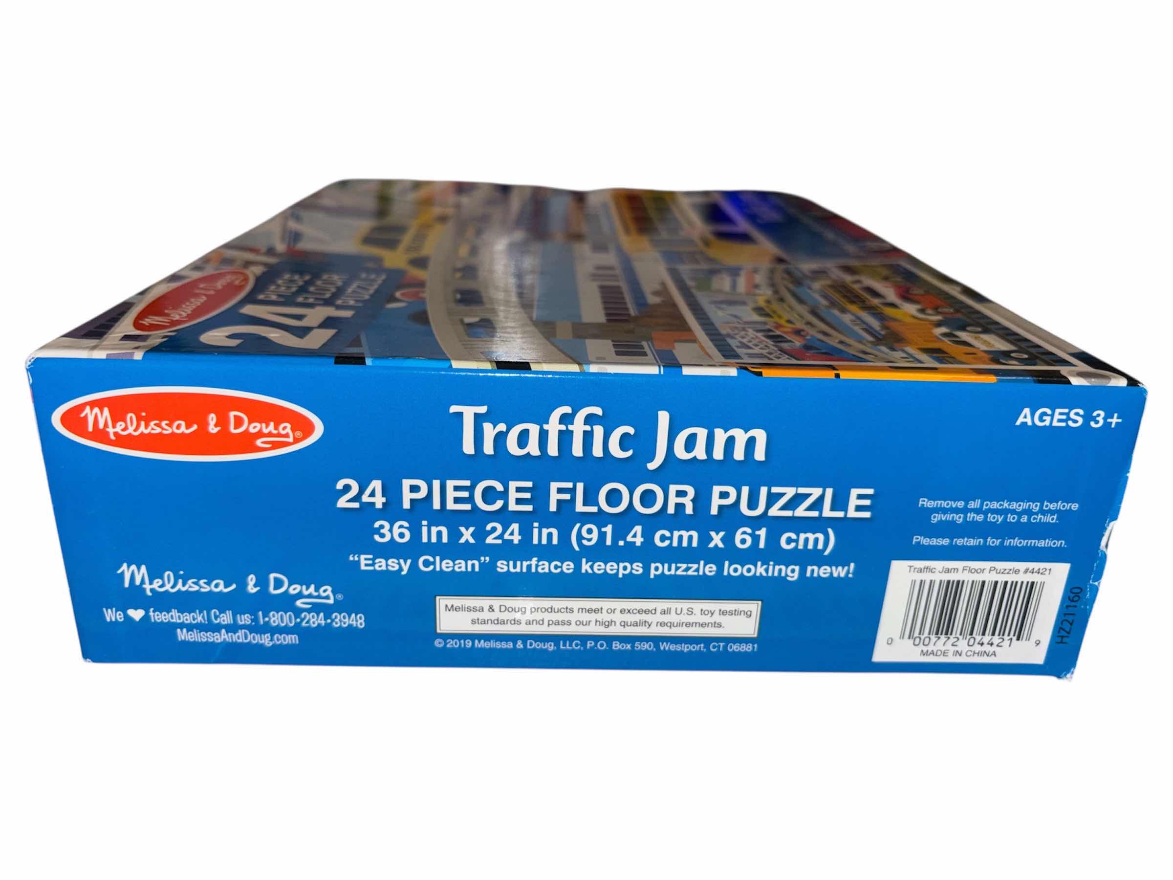 Photo 1 of NEW MELISSA & DOUG TRAFFIC JAM 48 PC FLOOR PUZZLE 3’ X 2’