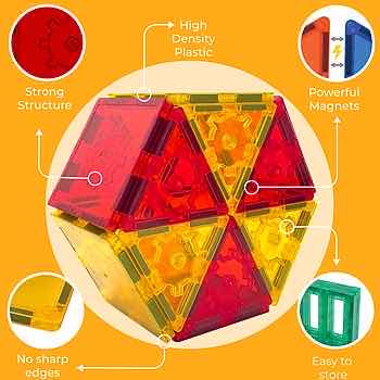 Photo 1 of NEW TYTAN TOYS MAGNETIC TILES & BUILDING BLOCKS, 60 PCS (LM20ZJDD-120)