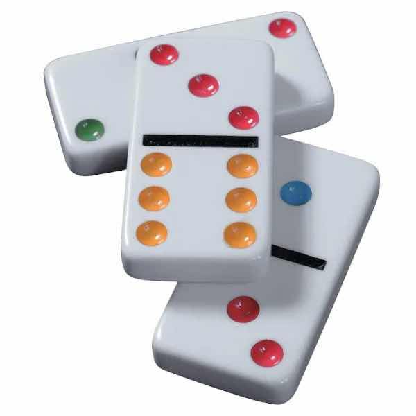 Photo 1 of CONNECT 4 GAME & DOUBLE-SIX 28 PC DOMINOES IN METAL TIN