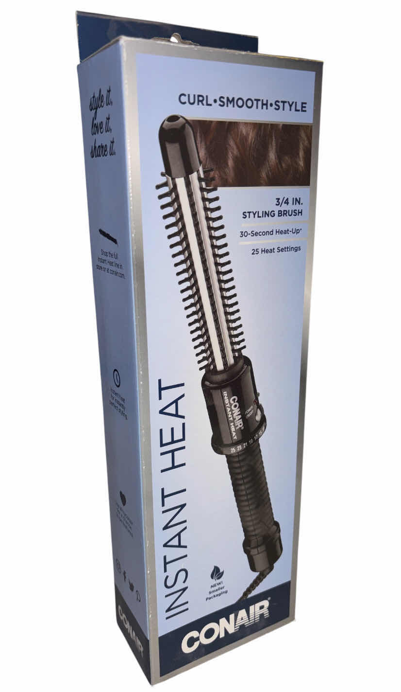 Photo 1 of NEW CONAIR INSTANT HEAT 3/4” CURLING IRON BRUSH BC84GNR
