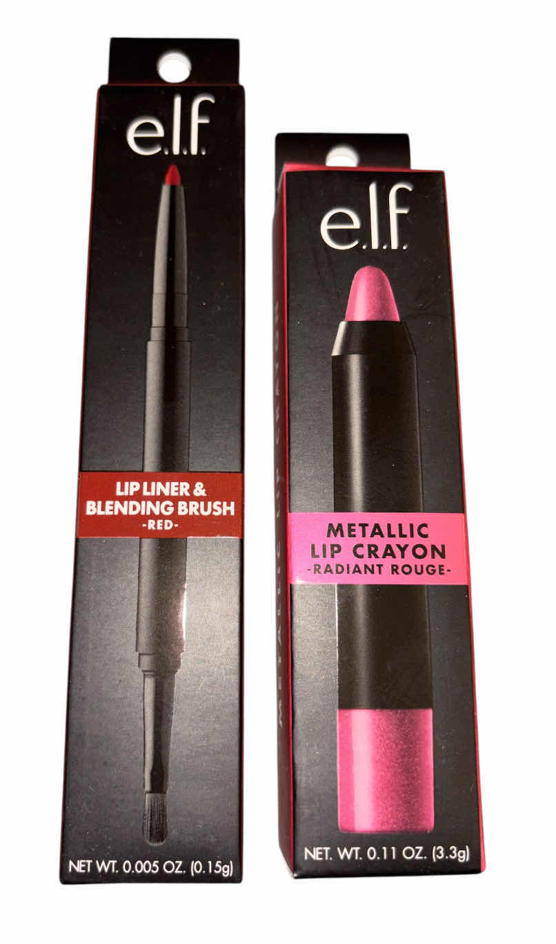 Photo 1 of NEW ELF LIP COLORS, LINER, LIP CRAYON & PRIMER, 7 PCS