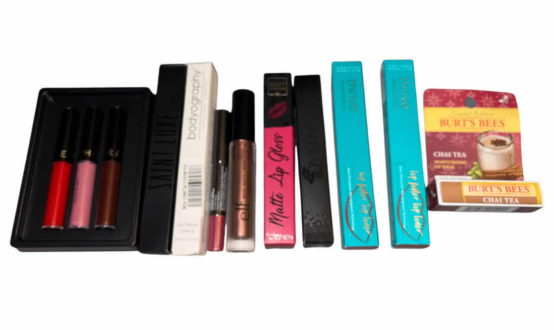 Photo 1 of NEW ASSORTED LIP PRODUCTS, LINERS/STAINS/GLOSSES/CHAPSTICK, 14 PCS