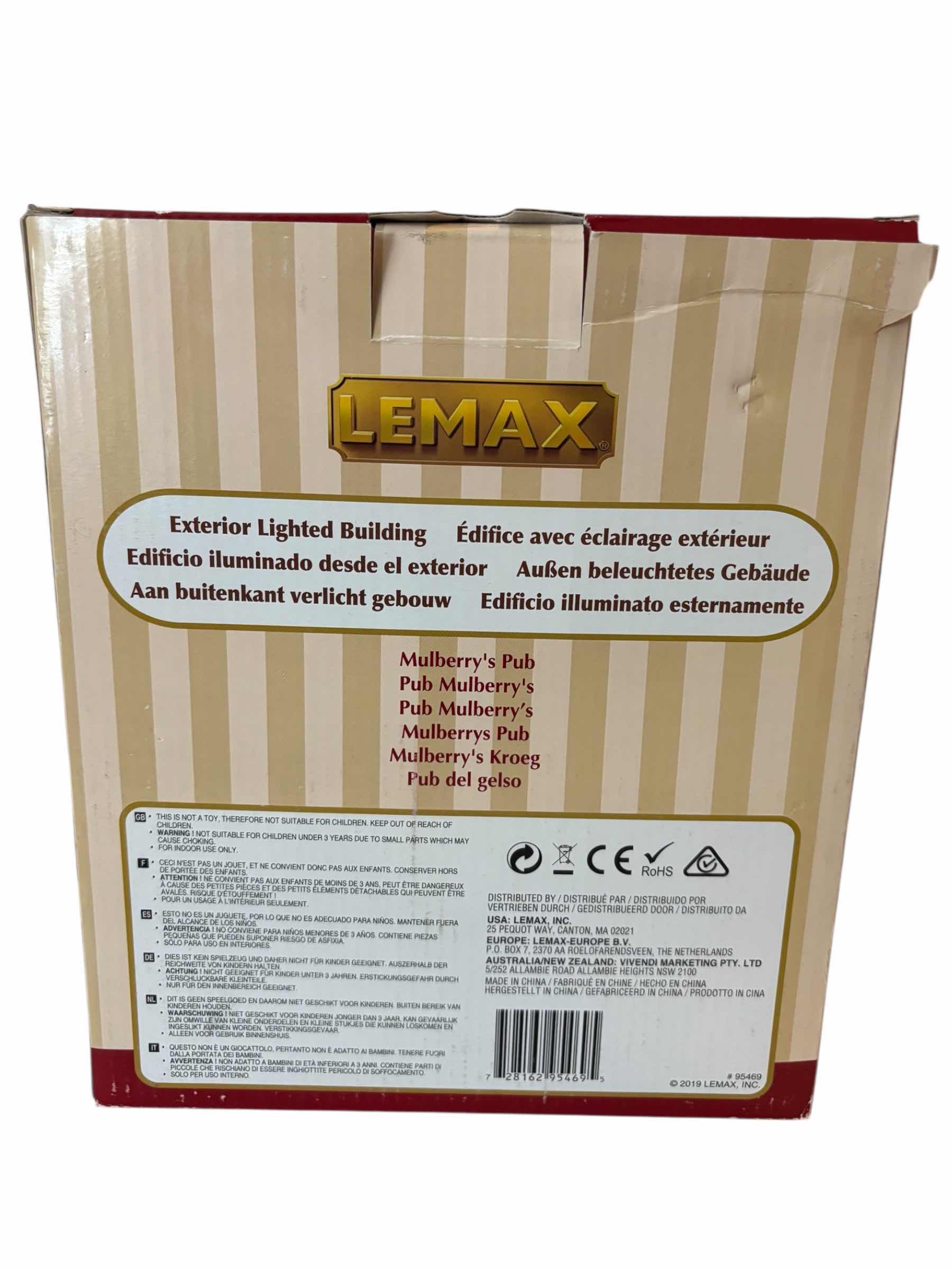 Photo 1 of LEMAX 2019 CADDINGTON VILLAGE PORCELAIN EXTERIOR LIGHTED BUILDING- MULBERRY’S PUB  #95469