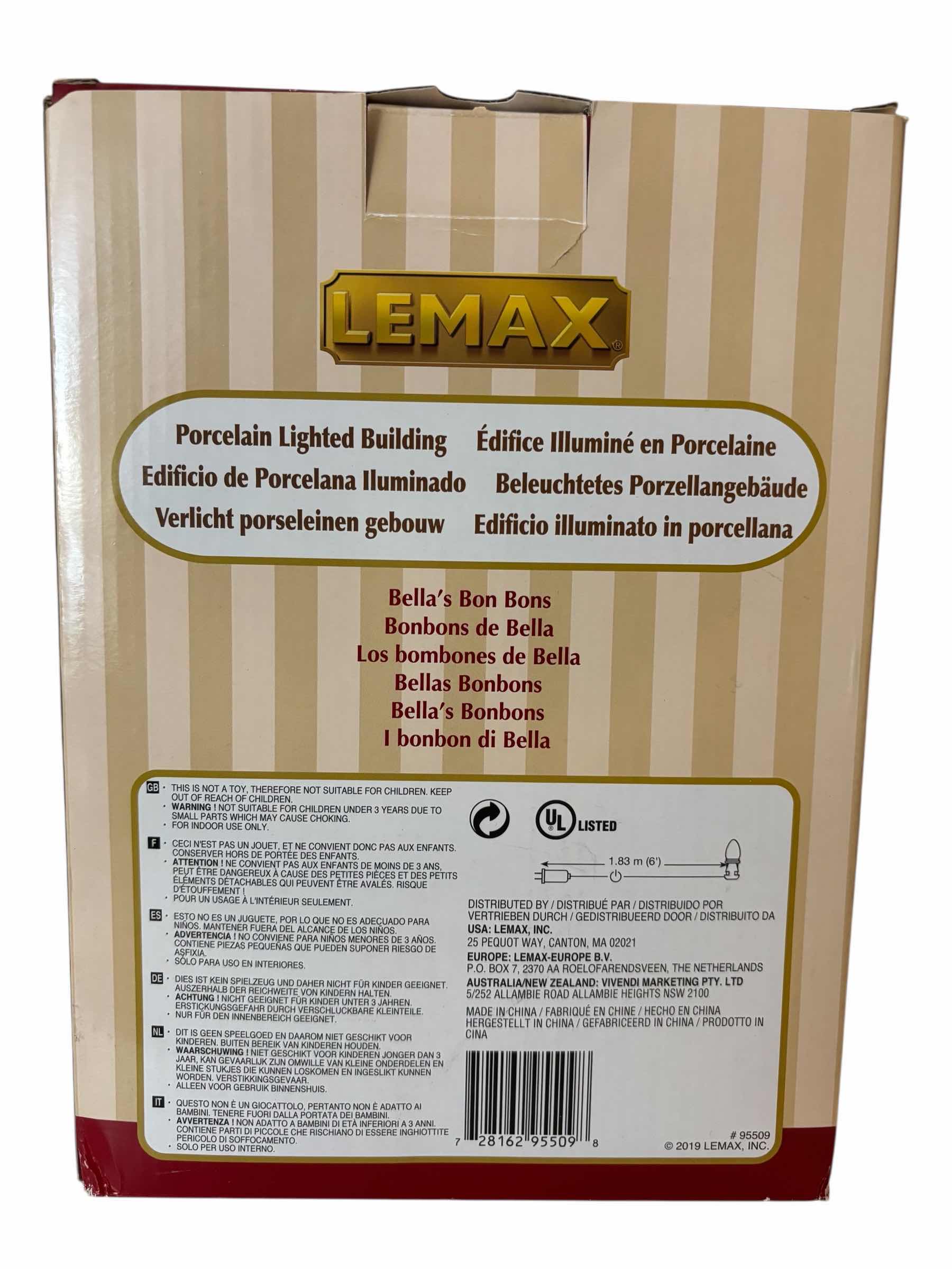Photo 1 of LEMAX 2019 CADDINGTON VILLAGE PORCELAIN LIGHTED BUILDING- BELLA’S BON BONS #95509