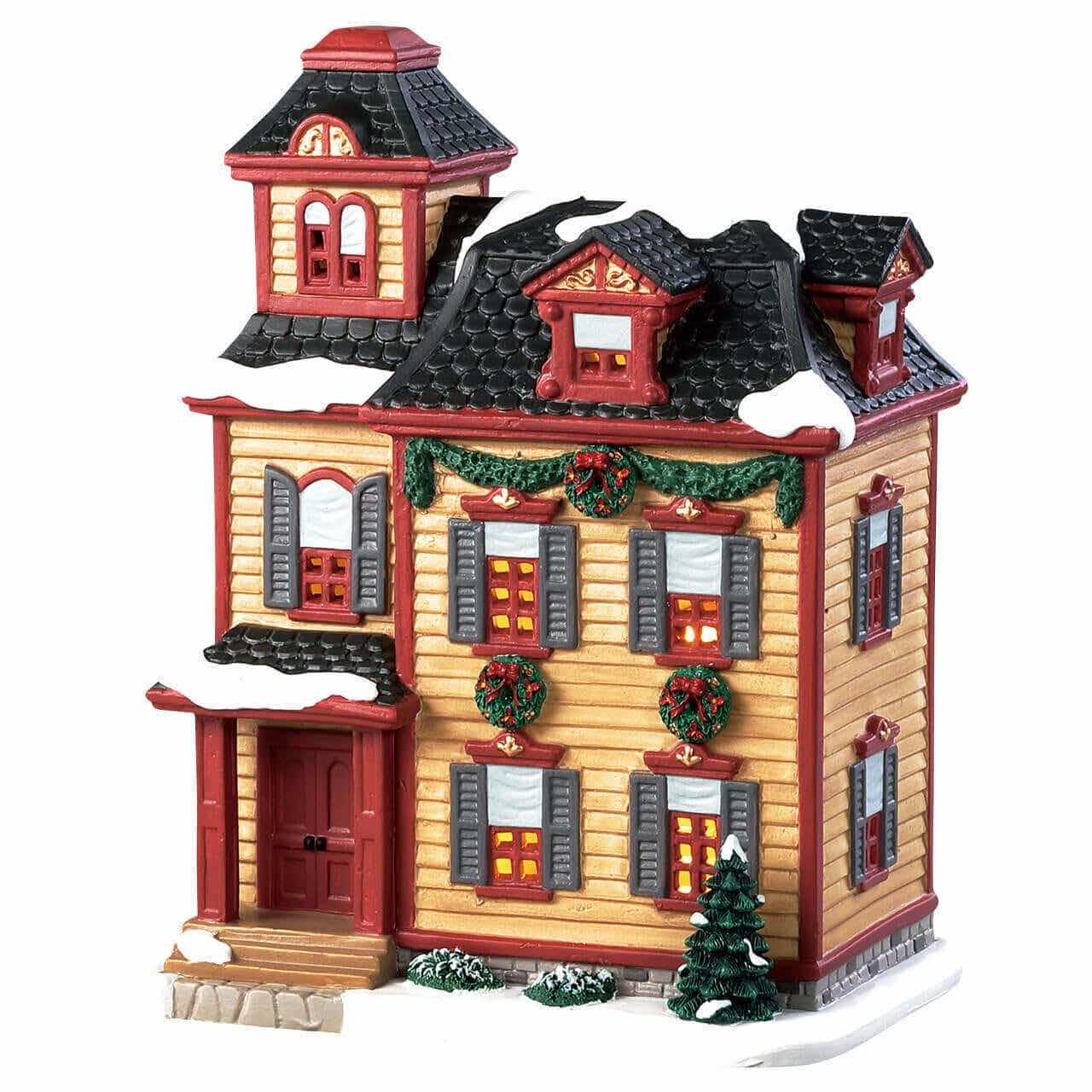 Photo 1 of LEMAX 2018 CADDINGTON VILLAGE PORCELAIN LIGHTED BUILDING- DAVIDSON RESIDENCE #85413 (READ NOTES)