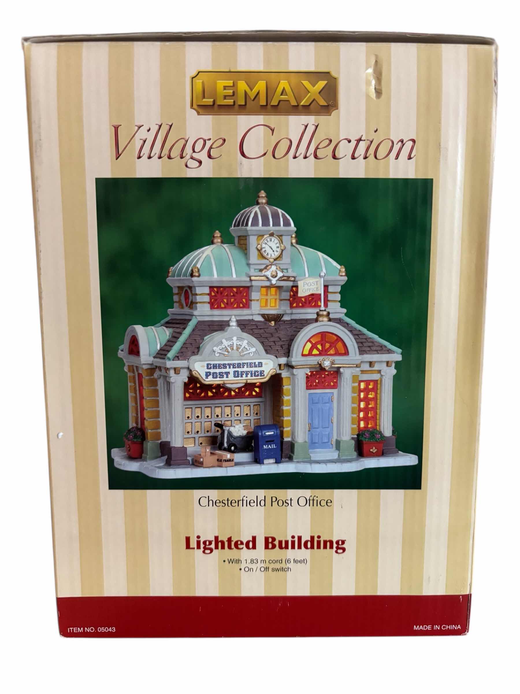 Photo 1 of LEMAX 2010 CADDINGTON VILLAGE PORCELAIN LIGHTED BUILDING- CHESTERFIELD POST OFFICE #05043