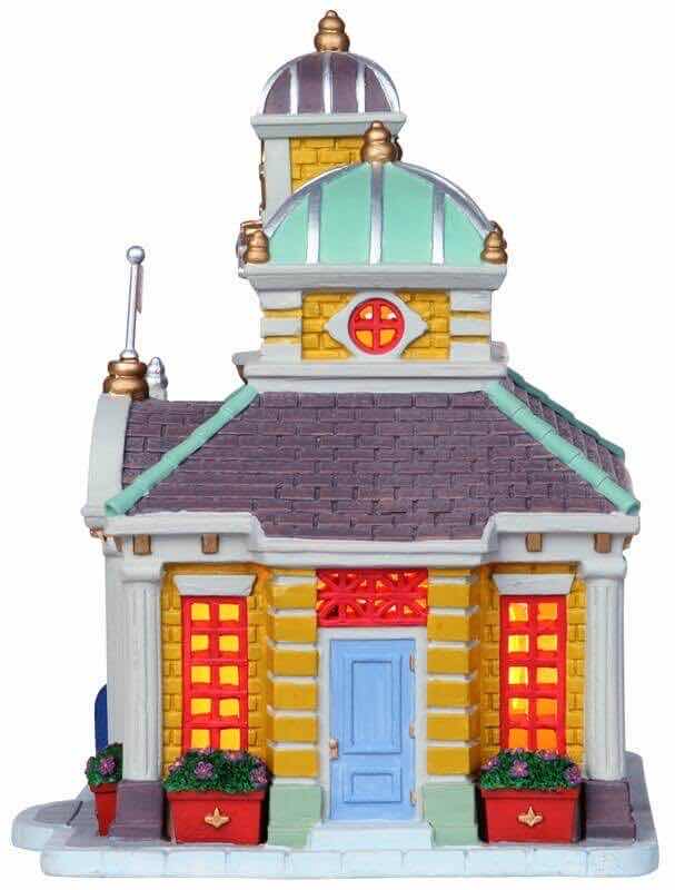 Photo 1 of LEMAX 2010 CADDINGTON VILLAGE PORCELAIN LIGHTED BUILDING- CHESTERFIELD POST OFFICE #05043