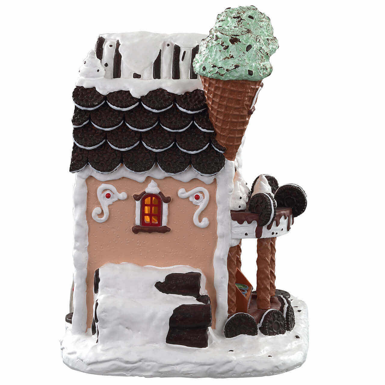 Photo 1 of LEMAX 2020 CADDINGTON VILLAGE POLYRESIN LIGHTED BUILDING- COOKIES N’ CREAM CREAMERY #05699