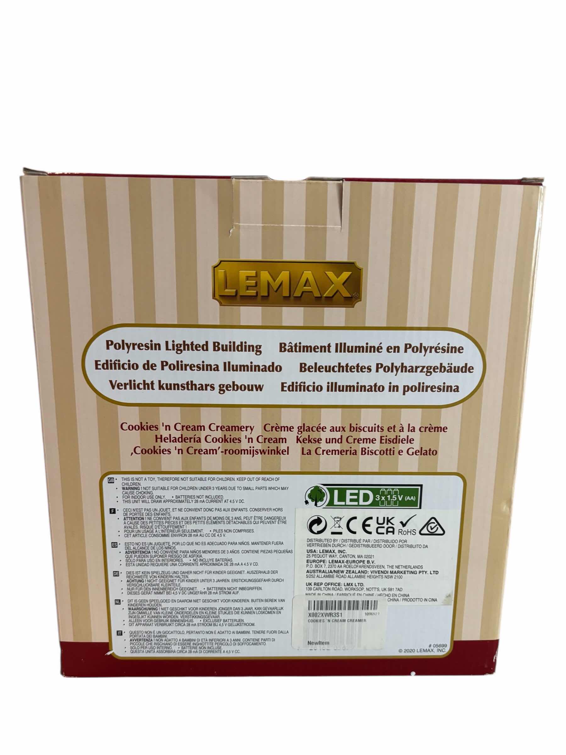 Photo 1 of LEMAX 2020 CADDINGTON VILLAGE POLYRESIN LIGHTED BUILDING- COOKIES N’ CREAM CREAMERY #05699