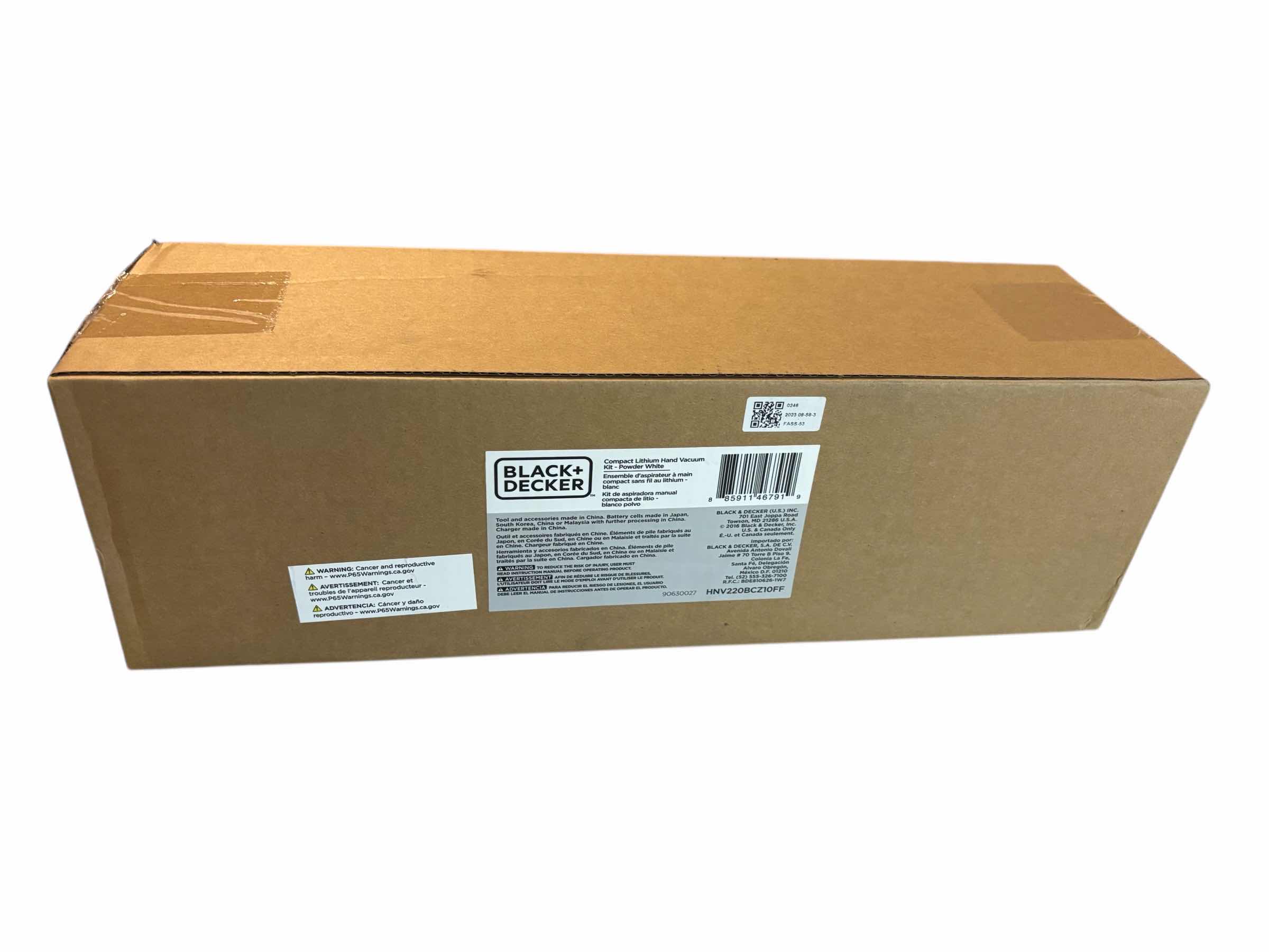 Photo 1 of BLACK+DECKER CORDLESS LITHIUM HANDHELD POWER VACUUM W WALL MOUNT BASE & CHARGER, WHITE HNV220BCZ10FF