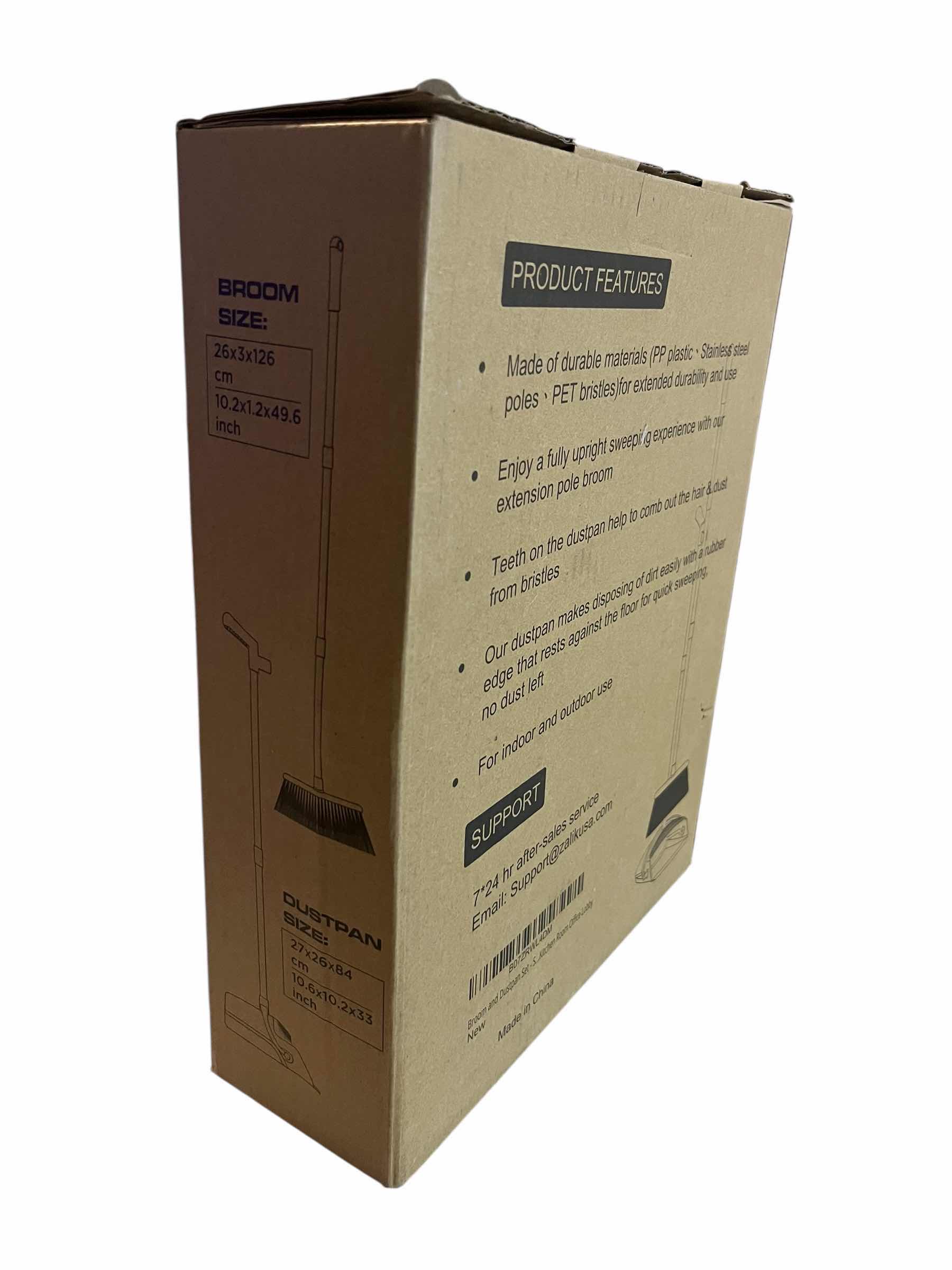 Photo 1 of ZALIK BROOM & DUSTPAN SET, RED/BLACK