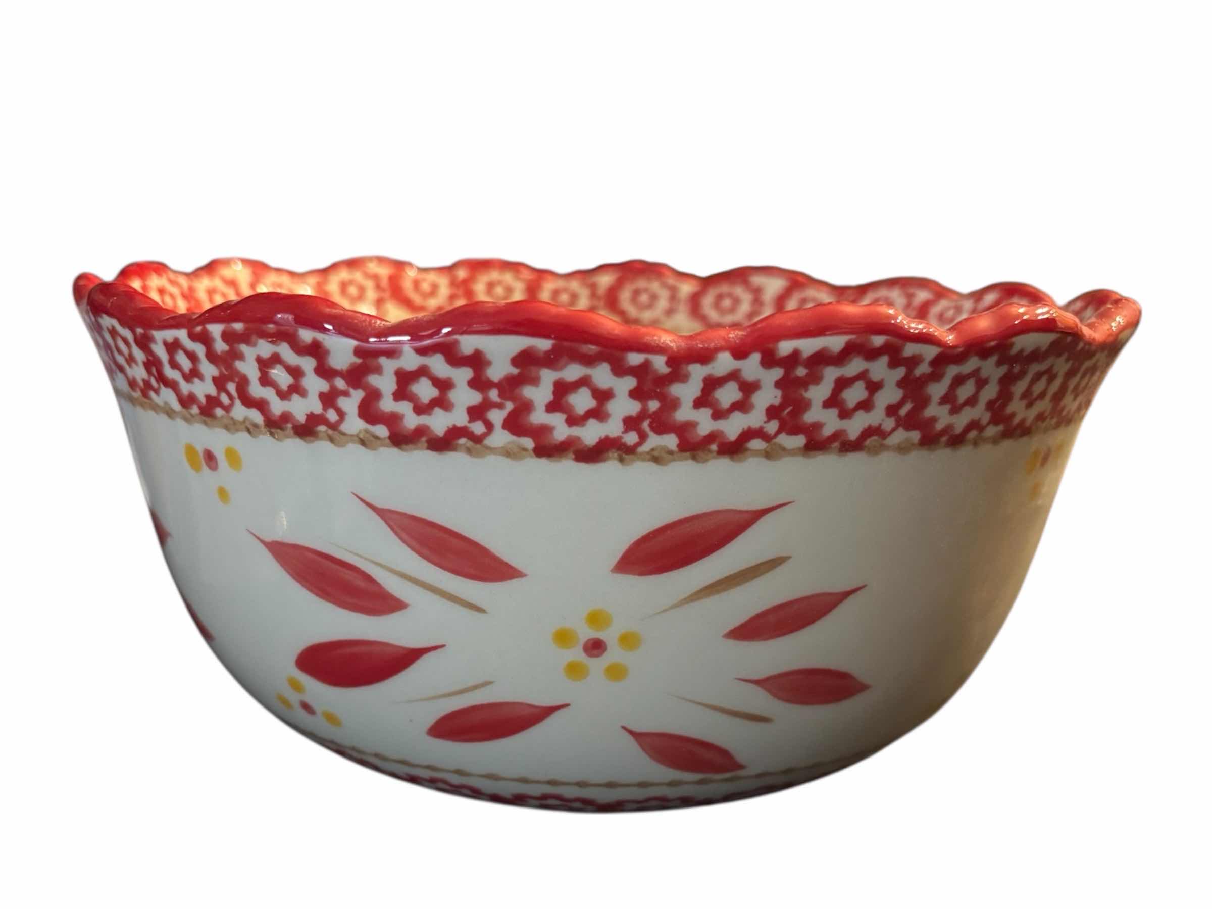 Photo 1 of TEMP-TATIONS OVENWARE OLD WORLD 6 PC SERVING SET, RED (READ NOTES)