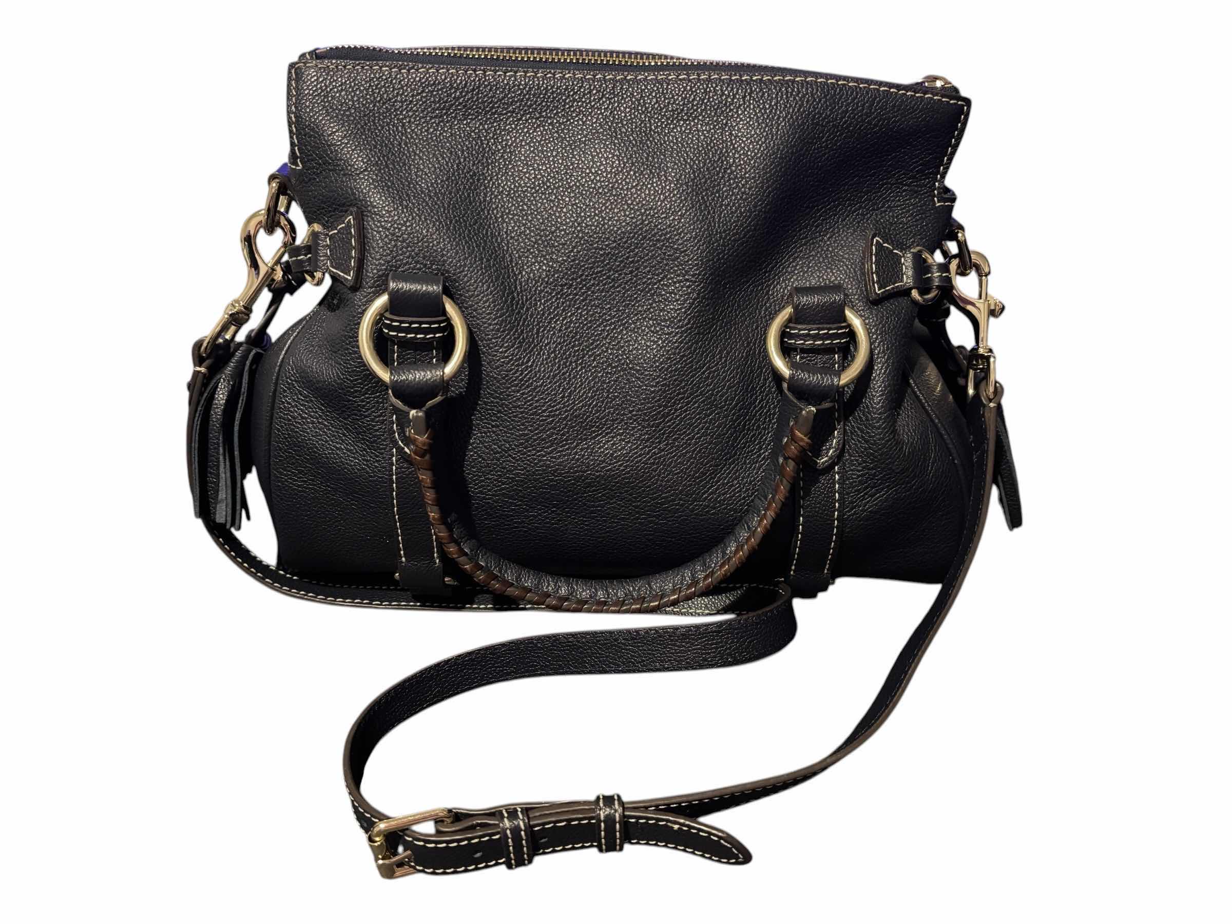 Photo 1 of DOONEY & BOURKE FLORENTINE SATCHEL HANDBAG, NAVY $389