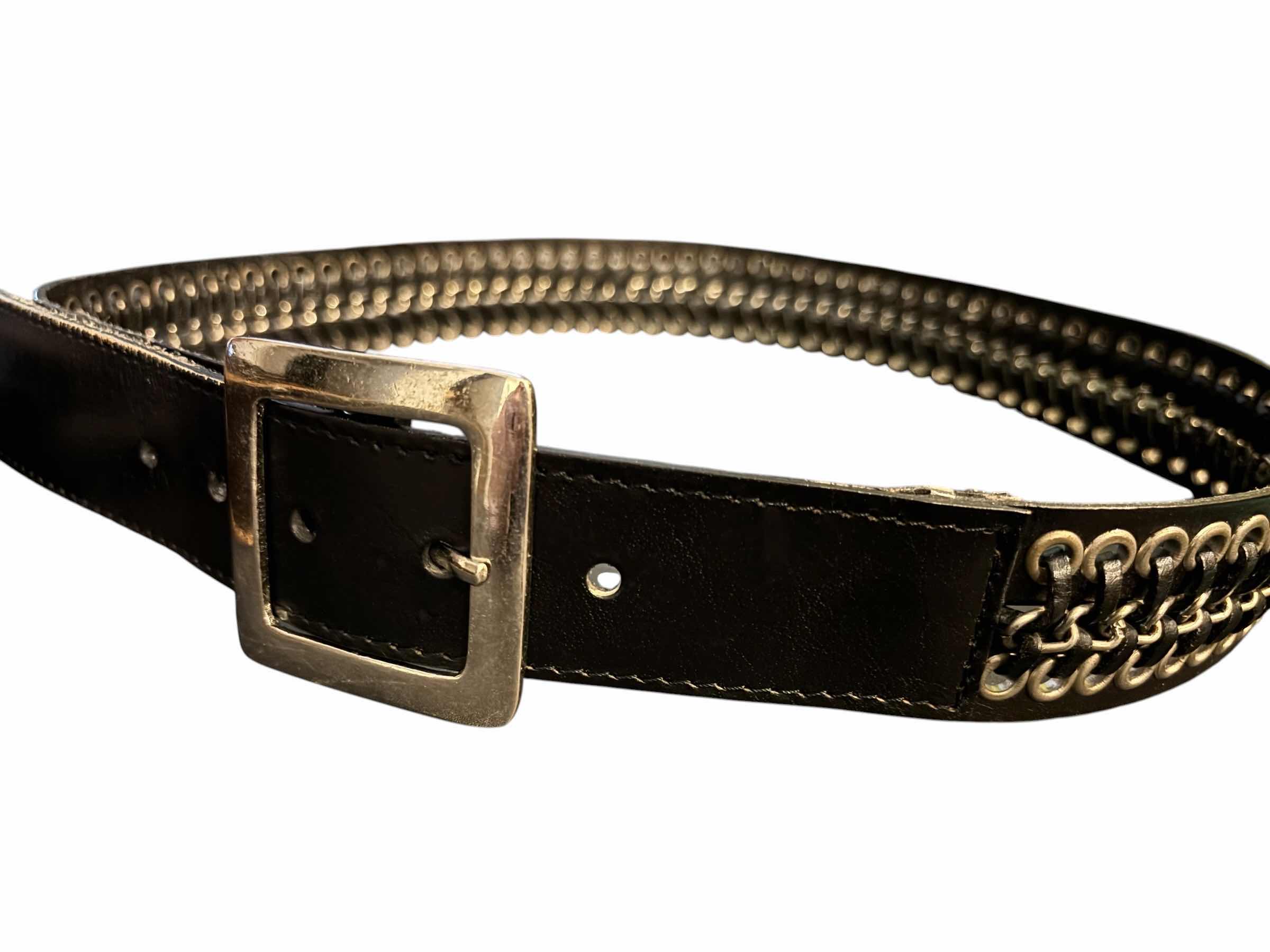 Photo 1 of WOMENS FASHION LEATHER BELTS (2) BROWN/ BLACK, SIZE XL