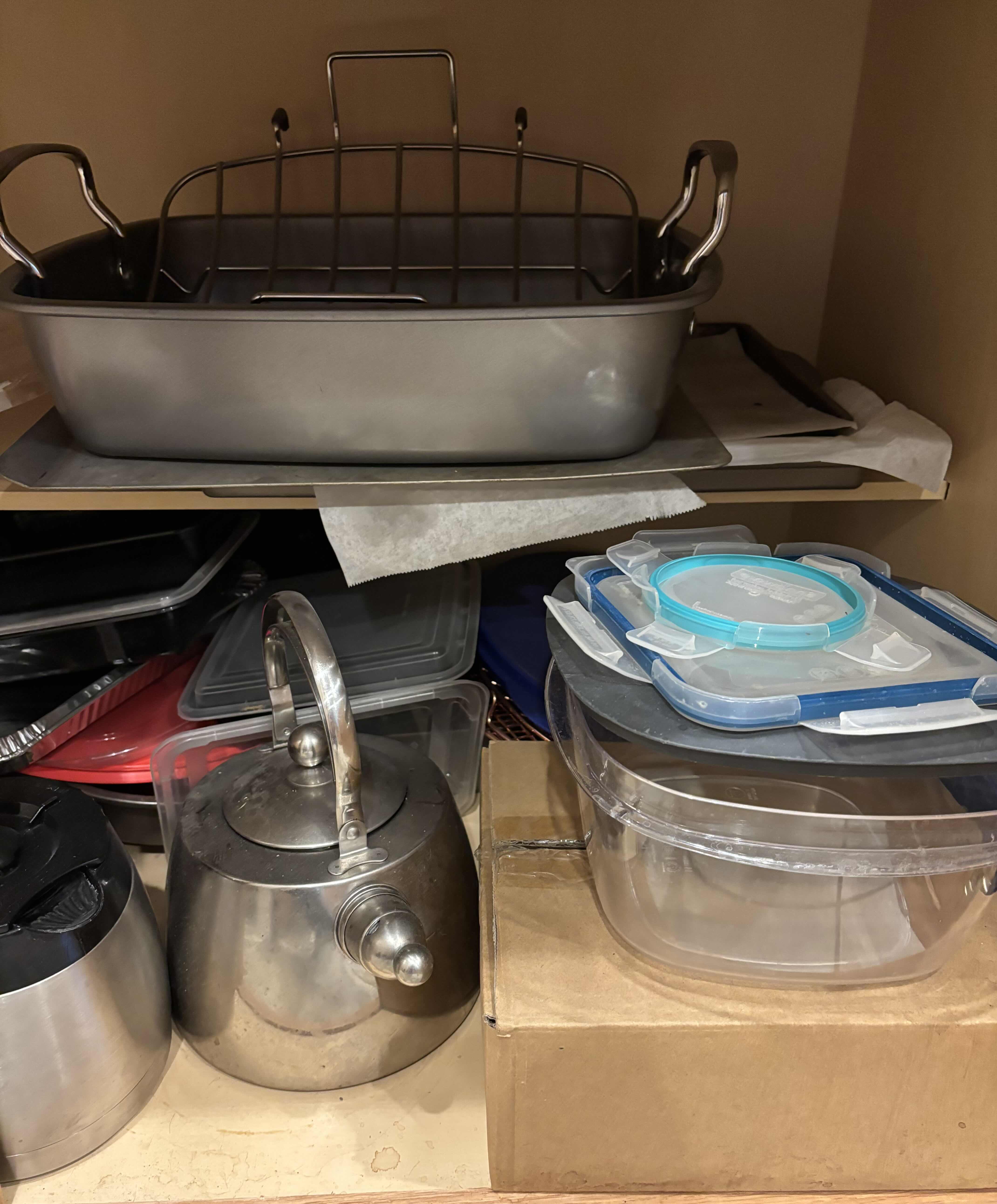 Photo 1 of CONTENTS OF KITCHEN CABINET