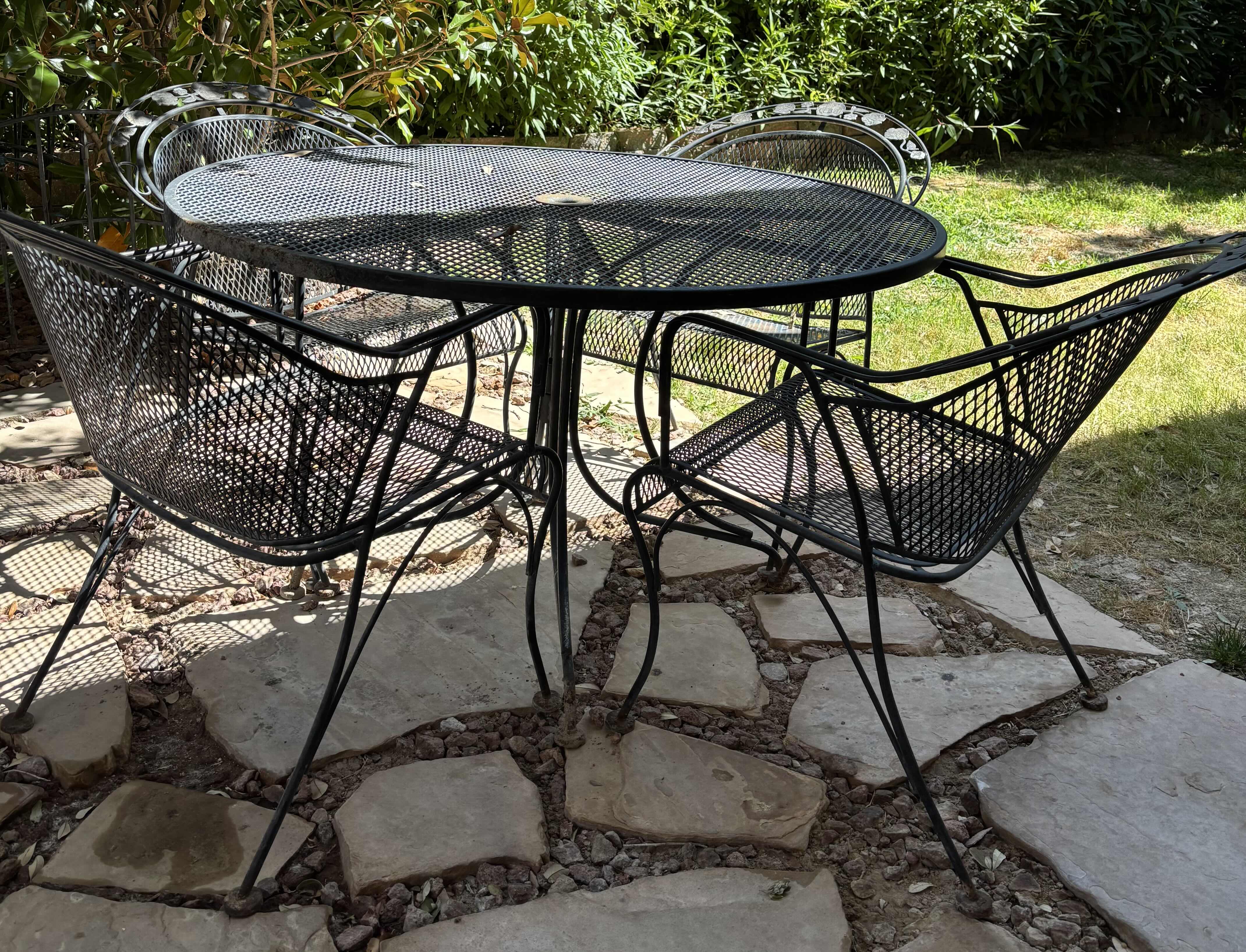 Photo 1 of OUTDOOR PATIO SET, TABLE 48”D